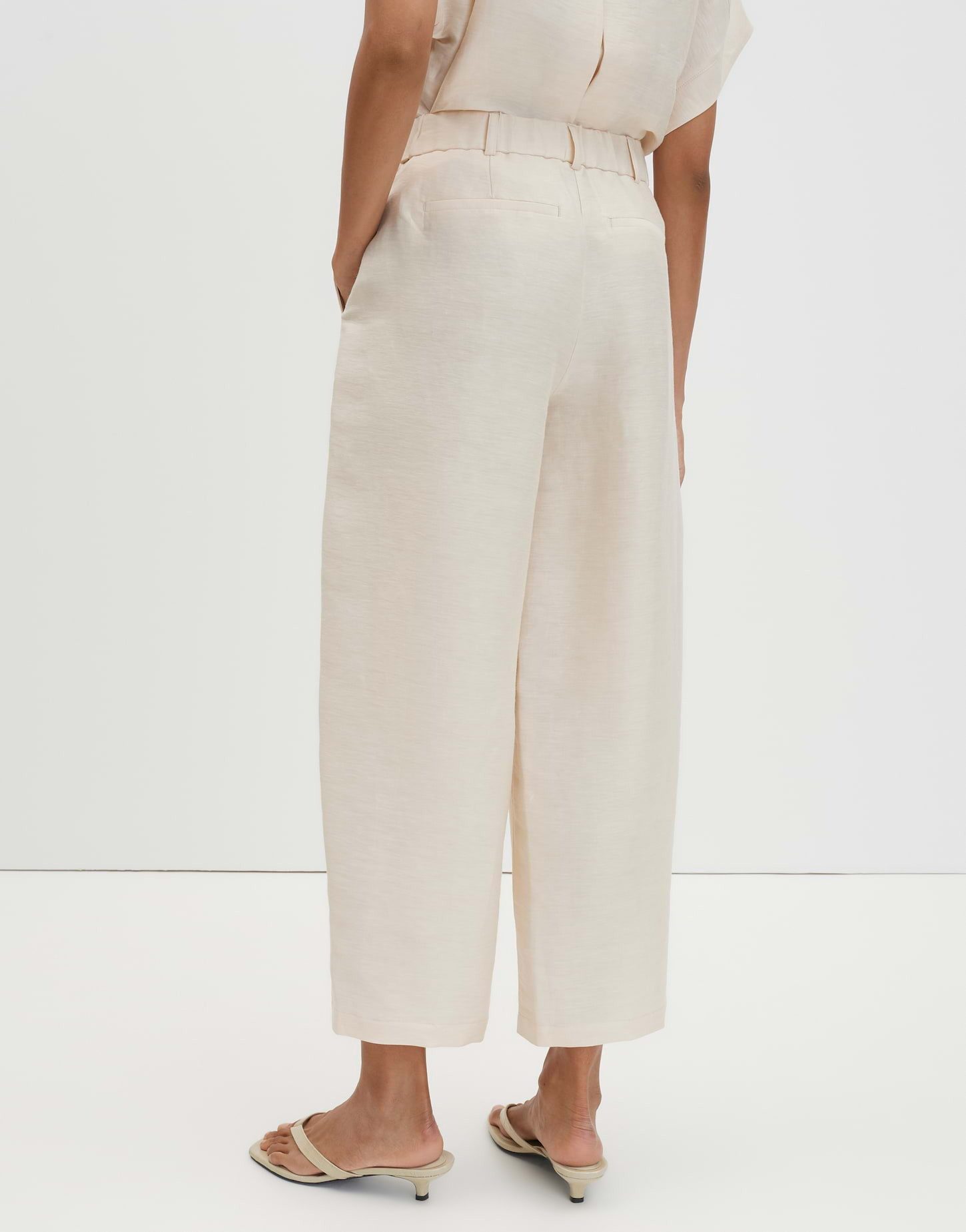 someday Leinenhose CISILIA BARREL LINEN im Barrel Fit Ovale Beinlinie mit verdecktem Zip-Fly