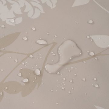laro Tischdecke Wachstuch-Tischdecken Abwaschbar Blumen beige weiß rechteckig