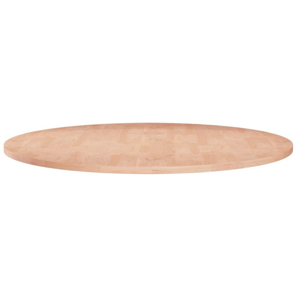 vidaXL Tischplatte Runde Tischplatte Ø70x1,5 cm Unbehandeltes Massivholz Eiche (1 St)