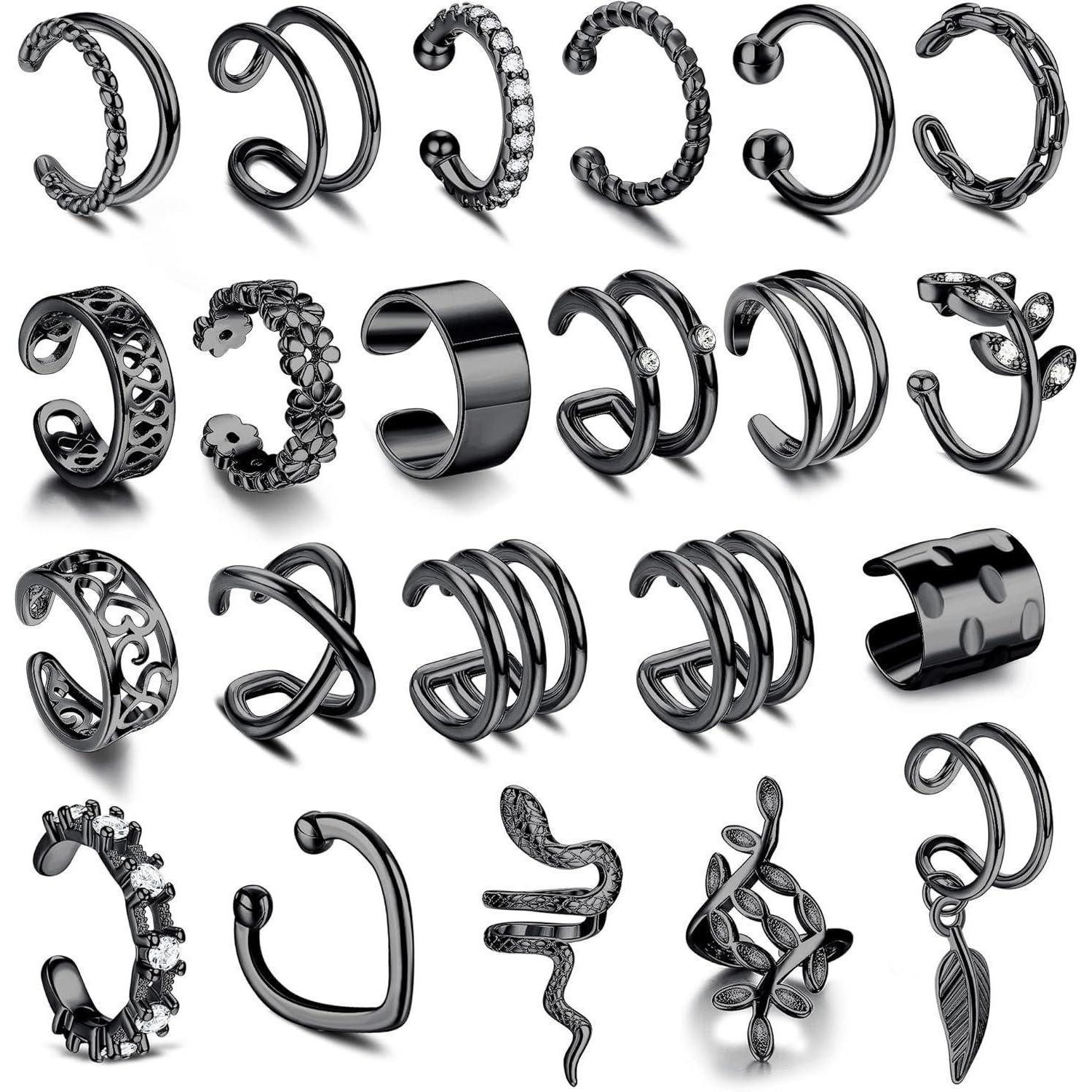 LuxusKollektion Schmuckset 22Pcs Damen Ear Cuff günstig online kaufen