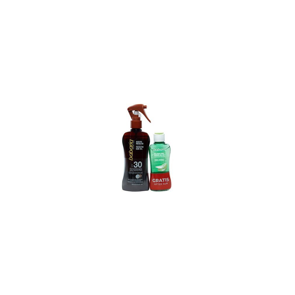 babaria Sonnenschutzpflege Coco Schutzöl SPF30 200Ml + After Sun Conditioner 1U