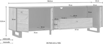 FORTE TV-Bank, Breite ca. 180 cm