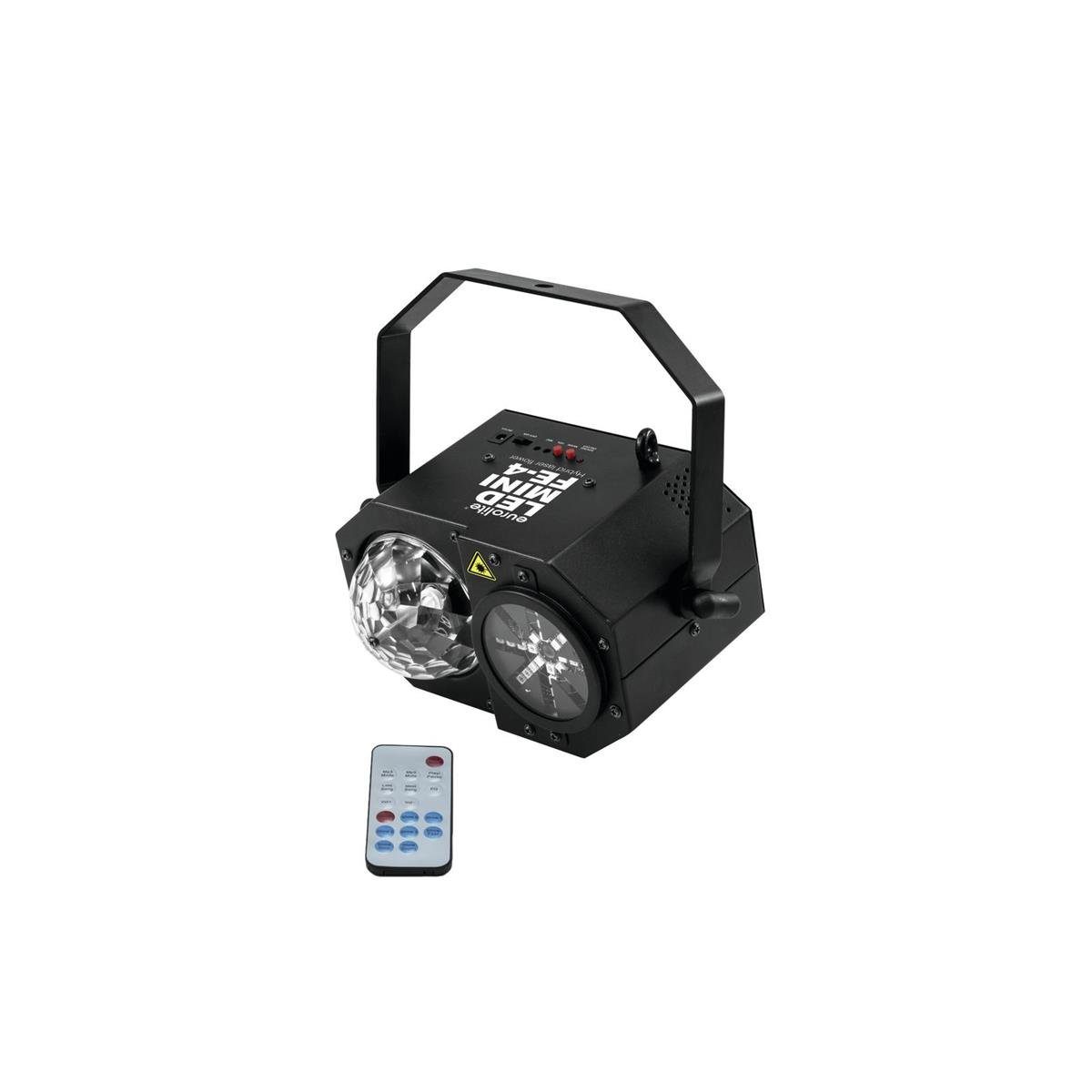 EUROLITE Discolicht LED Mini Hybrid Laserflower FE-4 Vielfältige Lichtspiele Laser Wash