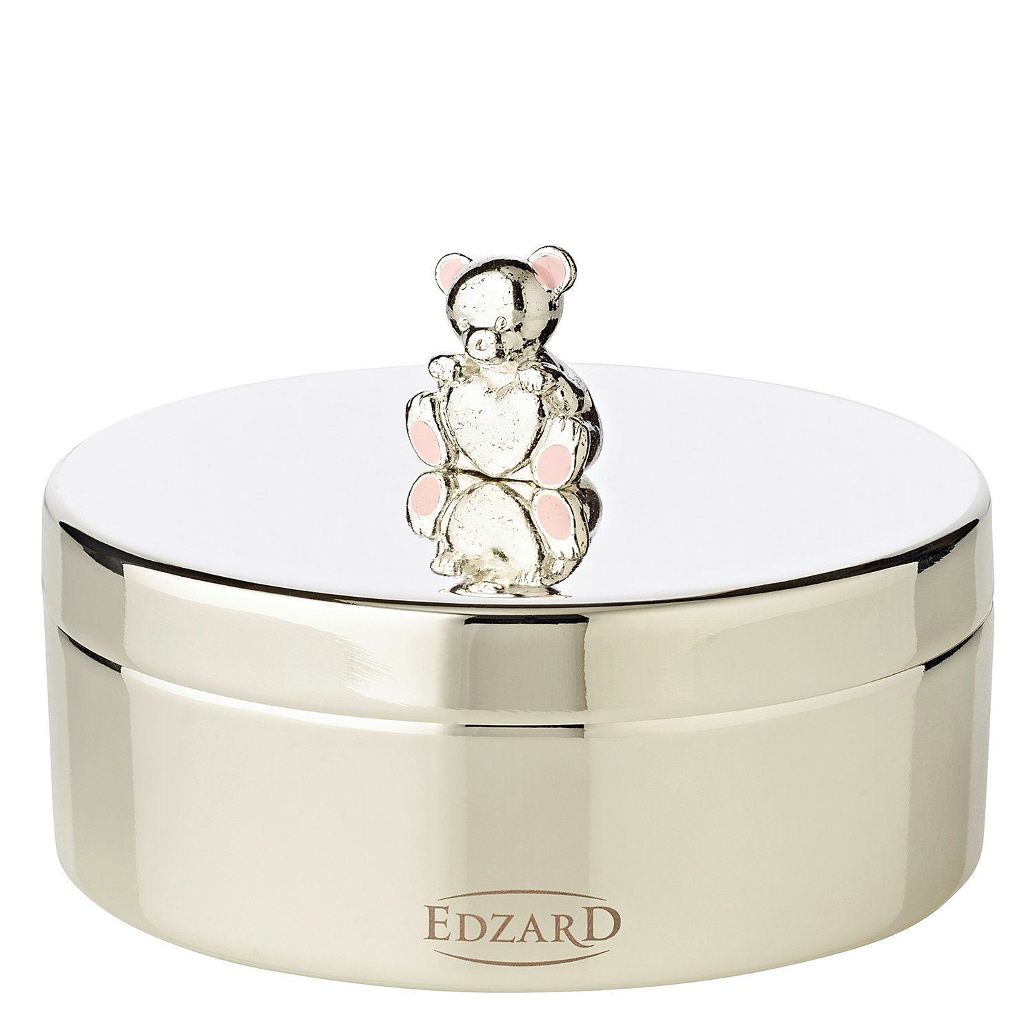 EDZARD Zahndose Mama Bär, Silber-Optik, edel versilbert, anlaufgeschützt, H 4 cm