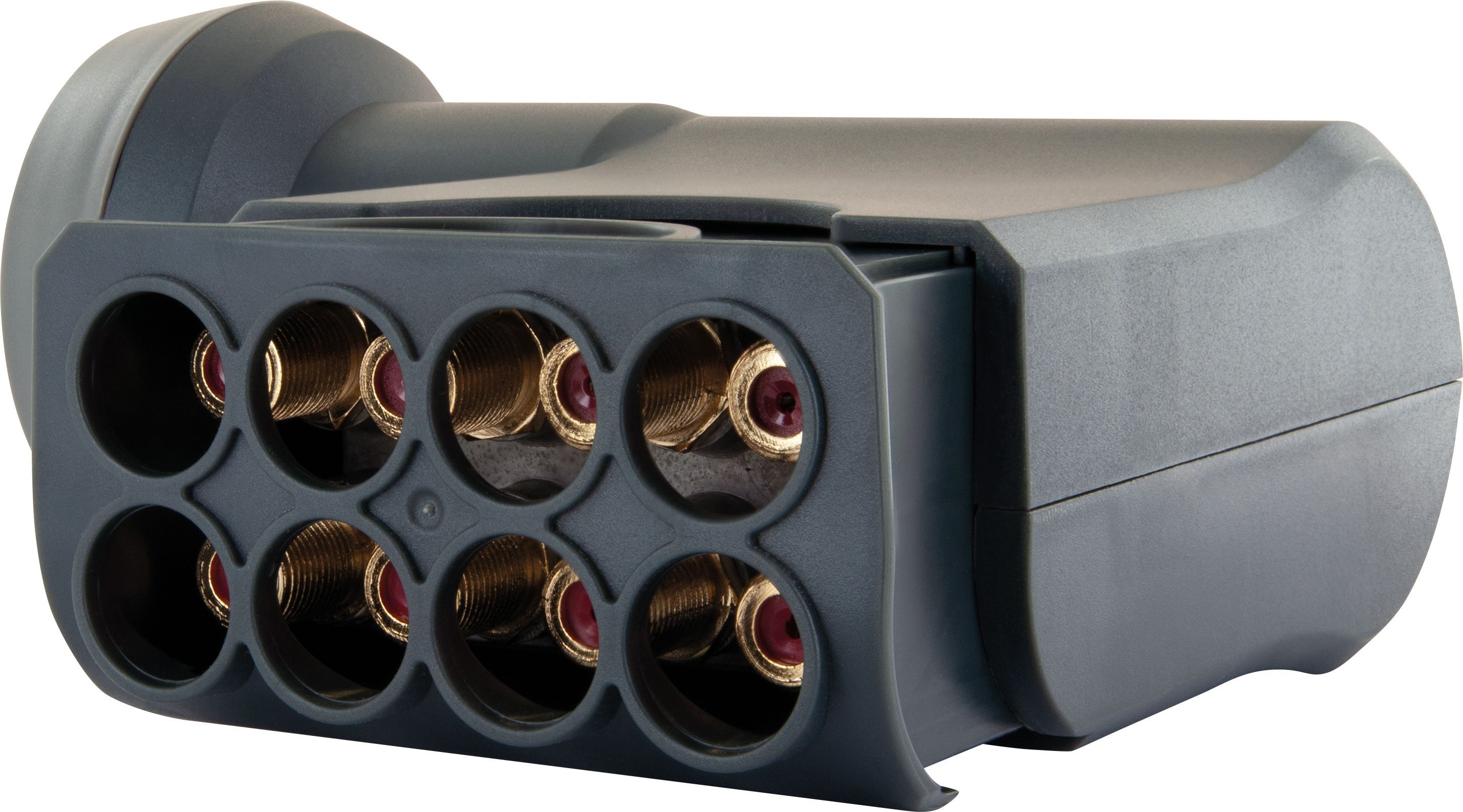 Schwaiger 717402 Universal-Octo-LNB (für 8 Teilnehmer, herausziehbare Wetterschutzabdeckung, anthrazit)