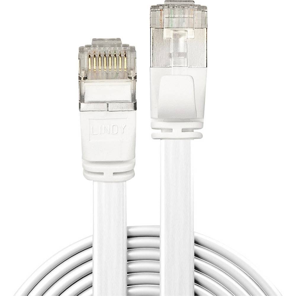 Lindy Cat.6A U/FTP Flachband Patchkabel,0.3m LAN-Kabel, mit Rastnasenschutz