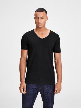 Jack & Jones T-Shirt Basic V-Neck (3-tlg., 3er Pack) etwas länger geschnitten, nicht zu kurz