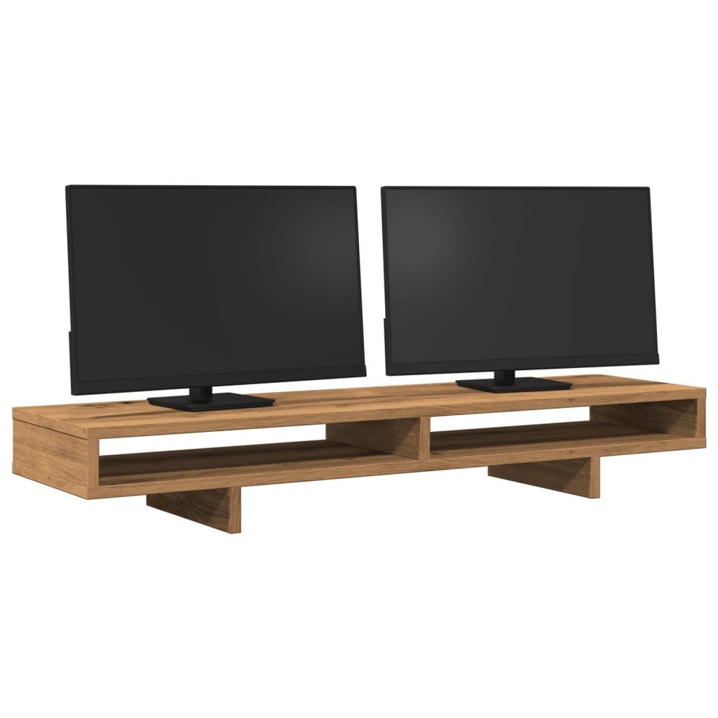 vidaXL Monitorständer Monitorständer Artisan-Eiche 100x27x15 cm Holzwerkstoff