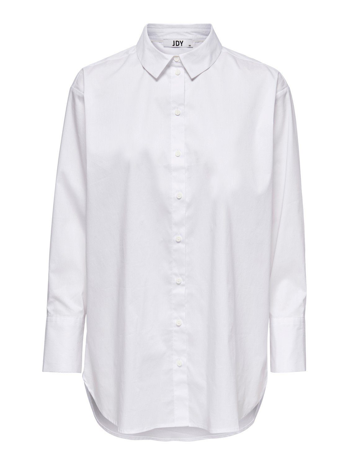 JDY JACQUELINE de Blusenshirt in 3699 Freizeit YONG Hemd Shirt Weiß (1-tlg) Bluse Design