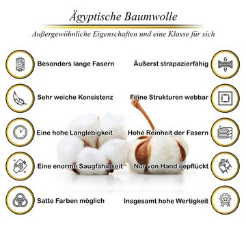 Aymando Handtücher Scheich, Ägyptische Baumwolle (Set, 3-St), 30x50 cm