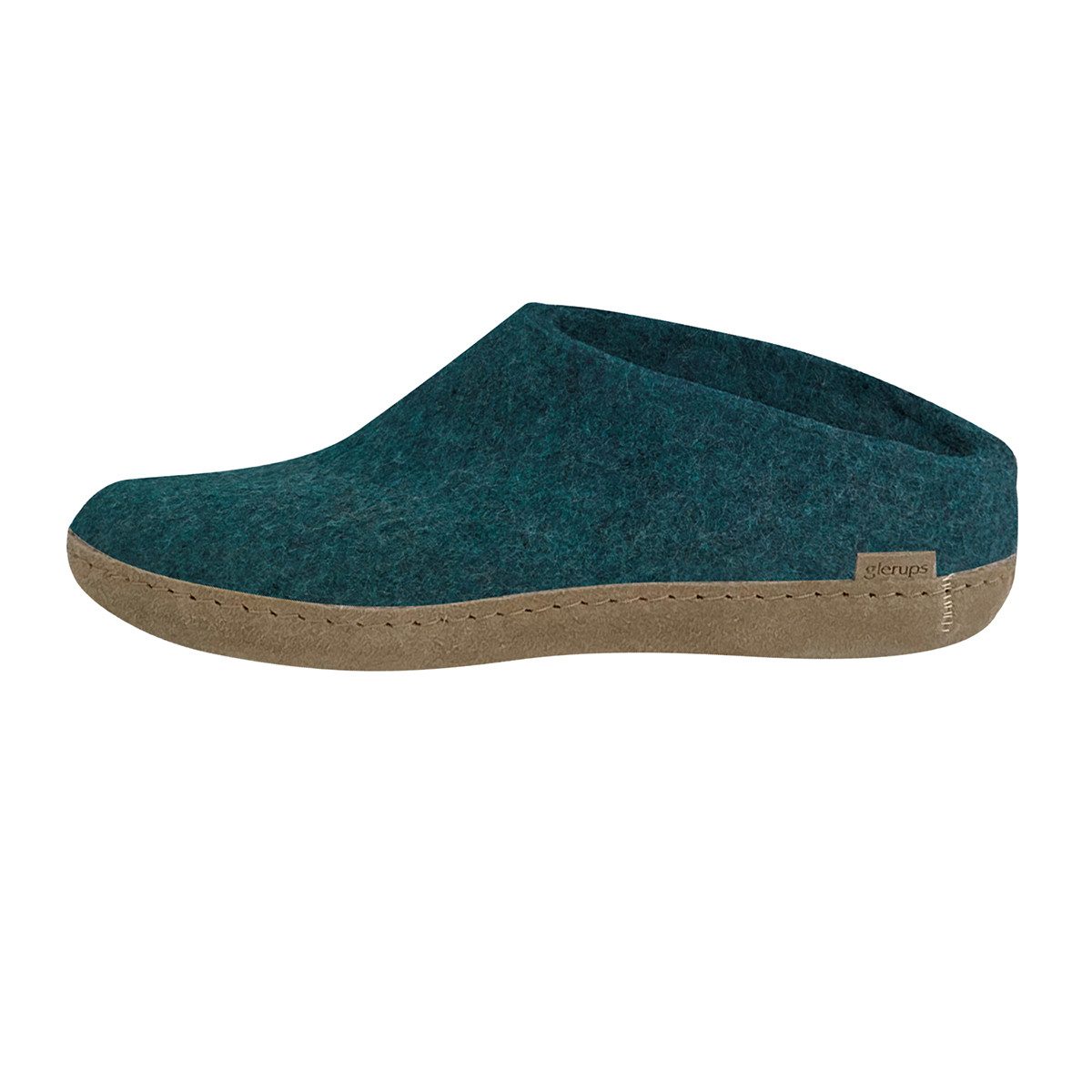 glerups dk Ledersohle Pantoffel (1-tlg) Pantoffeln - Aus 100% reiner Naturwolle, Schützt vor Geruch