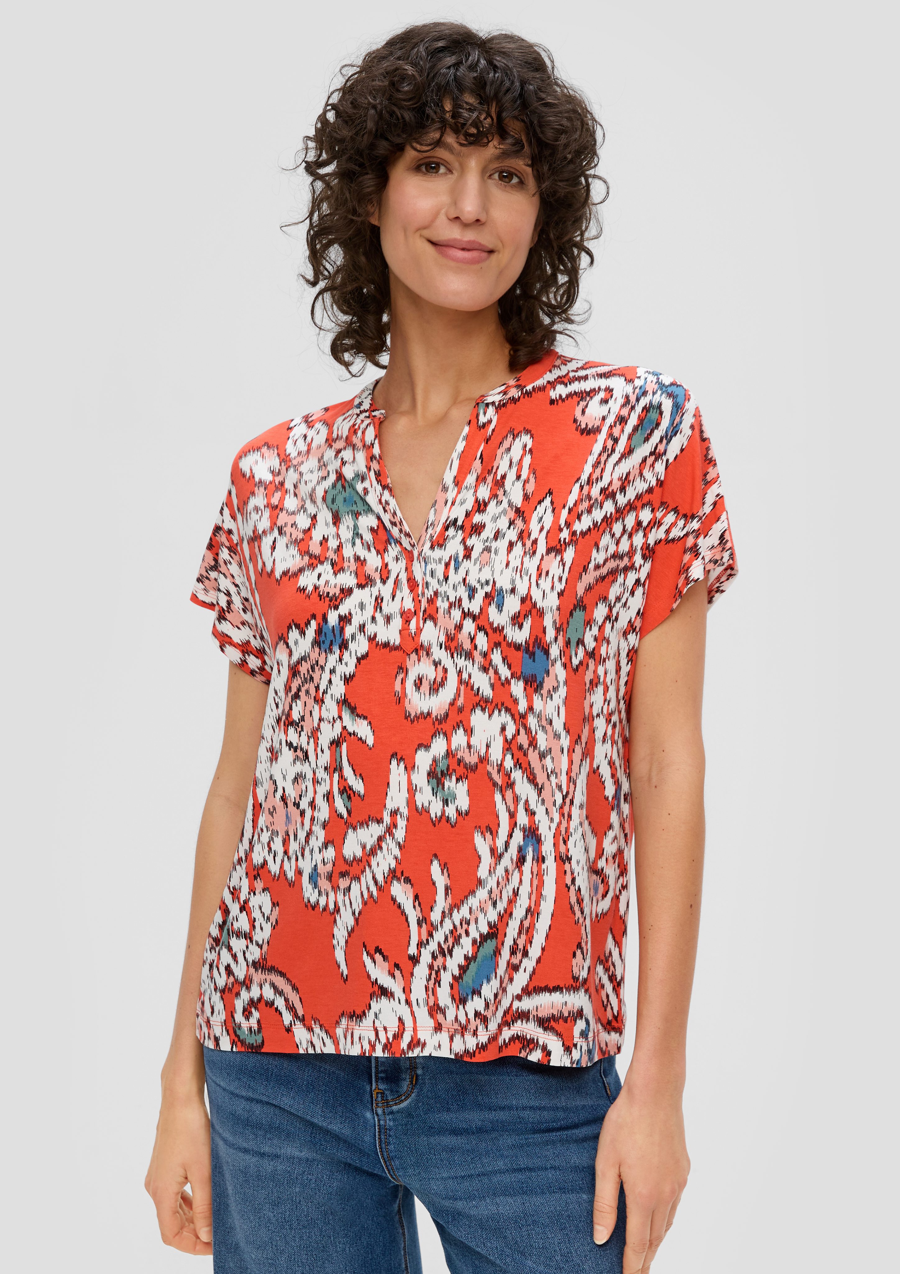 s.Oliver Shirttop T-Shirt aus Viskosestretch