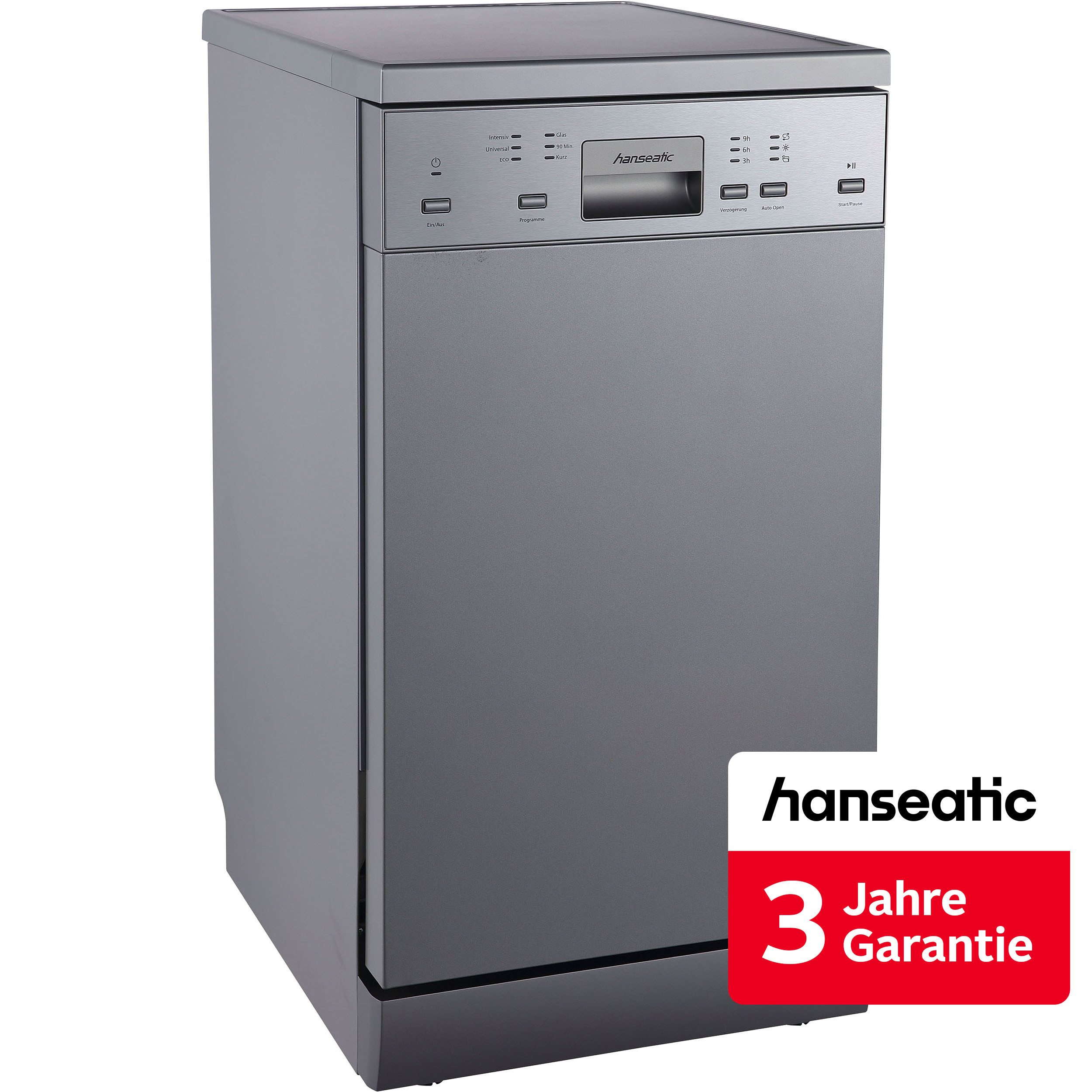 Hanseatic Standgeschirrspüler HG4585D107610HS, 10 Maßgedecke, inkl. 3 Jahre Herstellergarantie