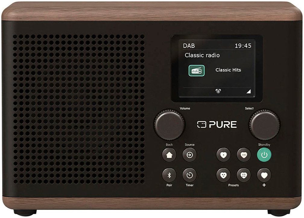 Pure Classic H4 Digitalradio (DAB) (Digitalradio (DAB), FM-Tuner, UKW mit RDS, 10 W)