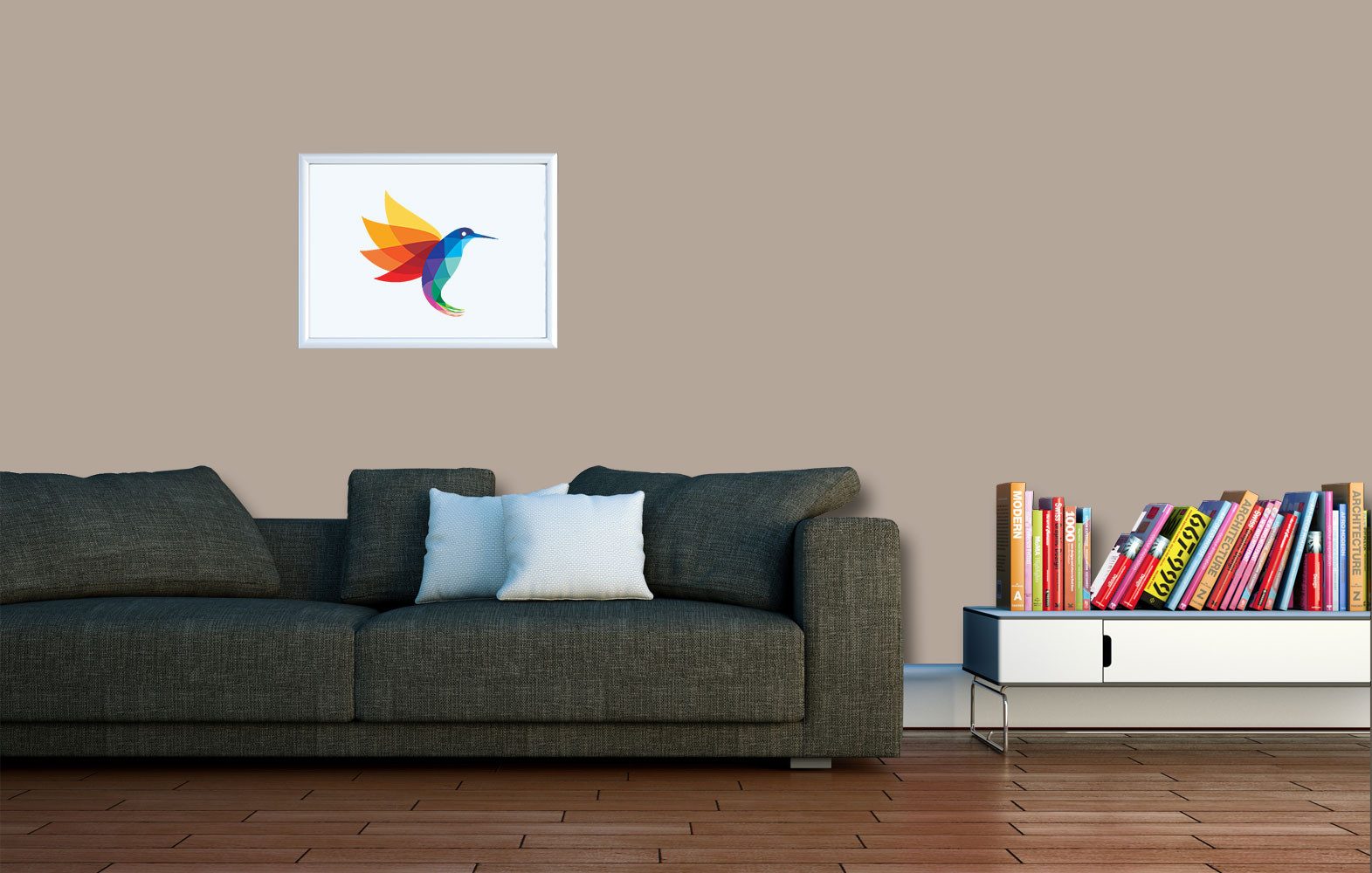 RyFo Colors Wand- und Deckenfarbe Manufakturweiß Brauntöne, 1× streichen, 1 L reicht für ca. 8 m², Deckkraft-/Nassabriebklasse 1, matt, atmungsaktiv, für Innenräume