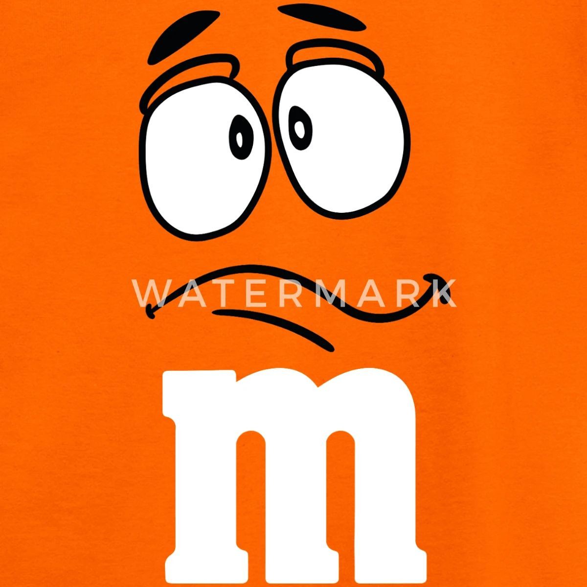 Spreadshirt T-Shirt Oranges M Kostüm Mit Gesicht Karneval Gruppen Kinder T-Shirt (1-tlg)
