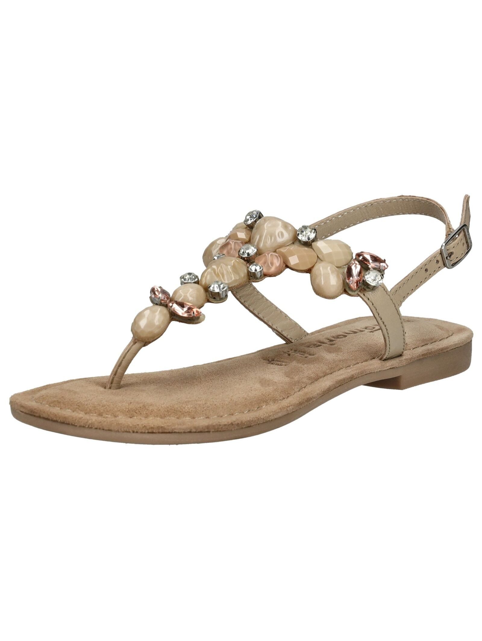 Tamaris Sandalen Veloursleder/Textil . Zehentrenner