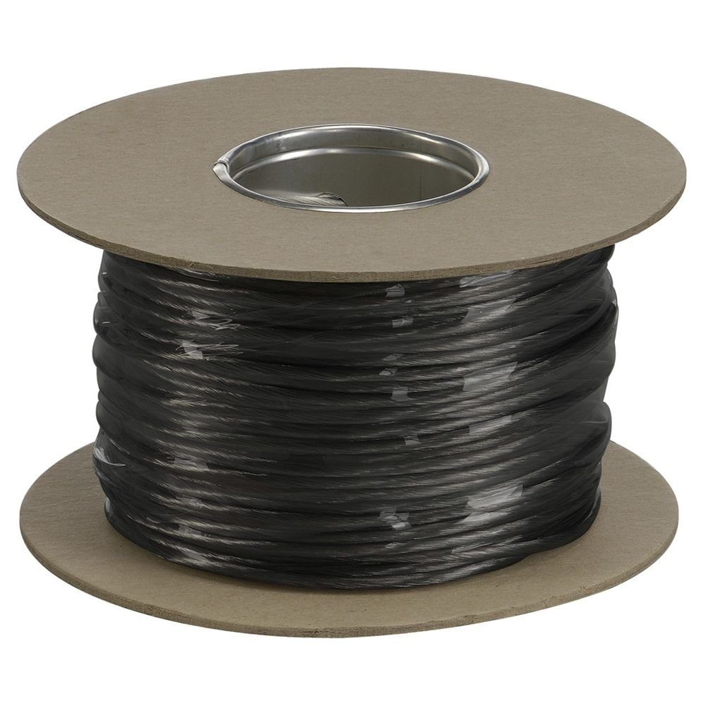 SLV Deckenleuchte Tenseo Seilsystem, Niedervolt-Seil, 4 mm², schwarz, 100 m, keine Angabe, Leuchtmittel enthalten:, warmweiss, Seilsystem