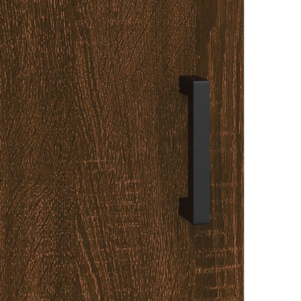 (1-St) Holzwerkstoff 60x31x60 Eiche cm Wandschrank Fächerschrank Braun Braune Eichen-Optik vidaXL