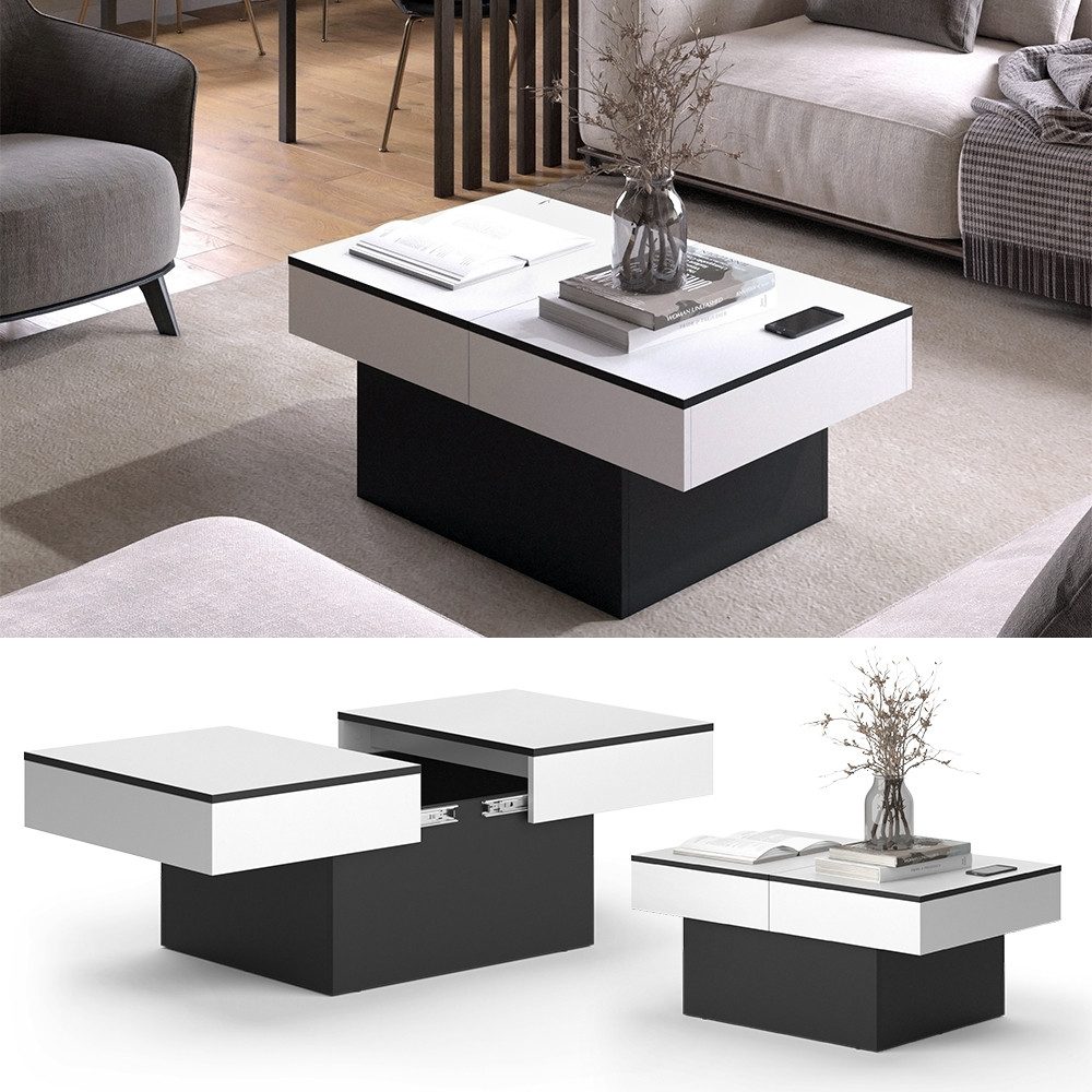 Vicco Couchtisch Boto, Schwarz/Weiß, 95 x günstig online kaufen