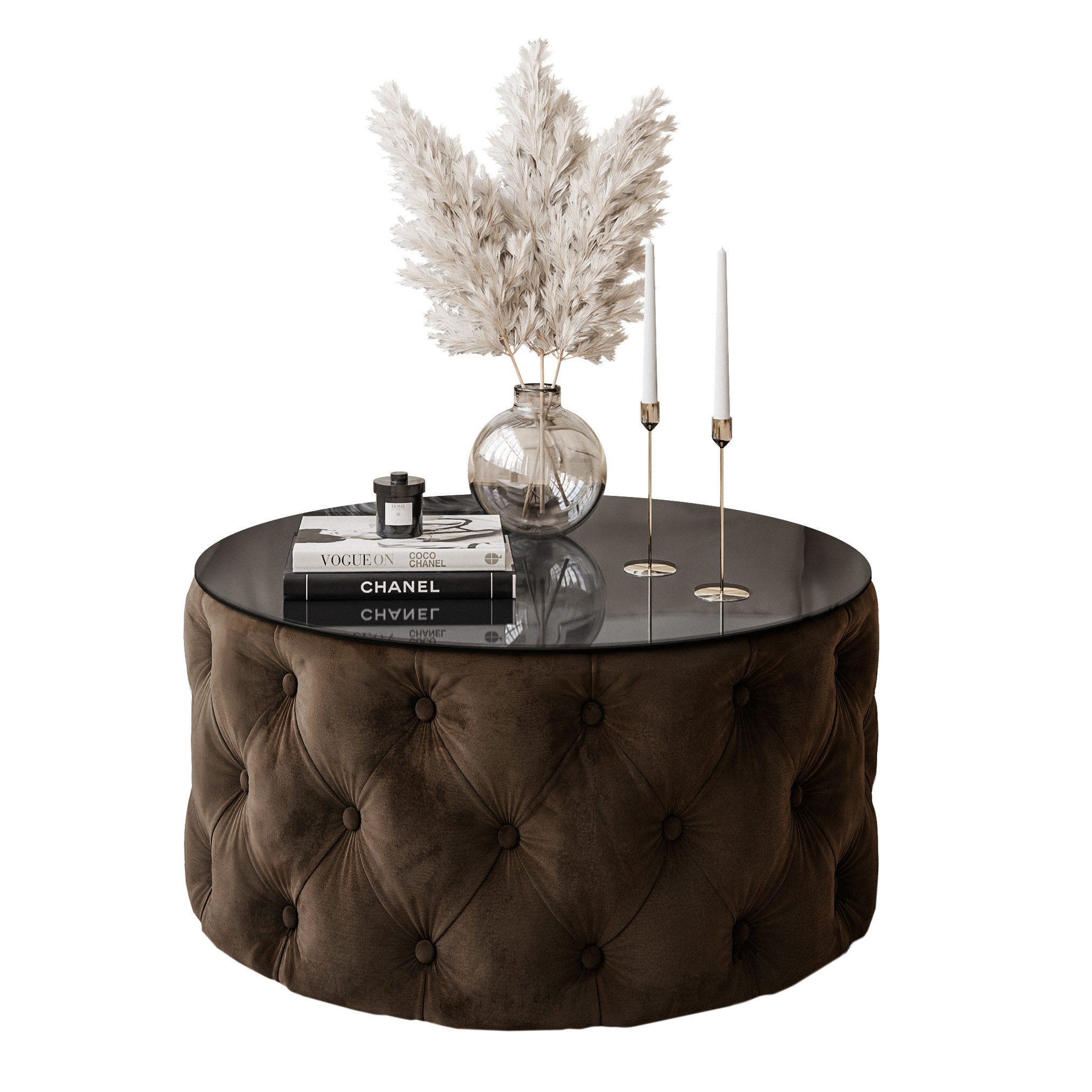 Lookway Couchtisch CHESTERFIELD 70 cm runder günstig online kaufen