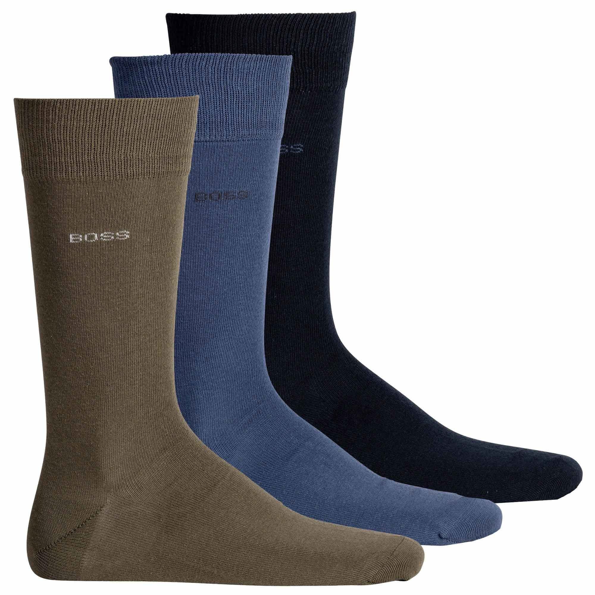 BOSS Kurzsocken Herren Socken, 3er Pack - 3P RS Uni Colors CC Mehrfarbig