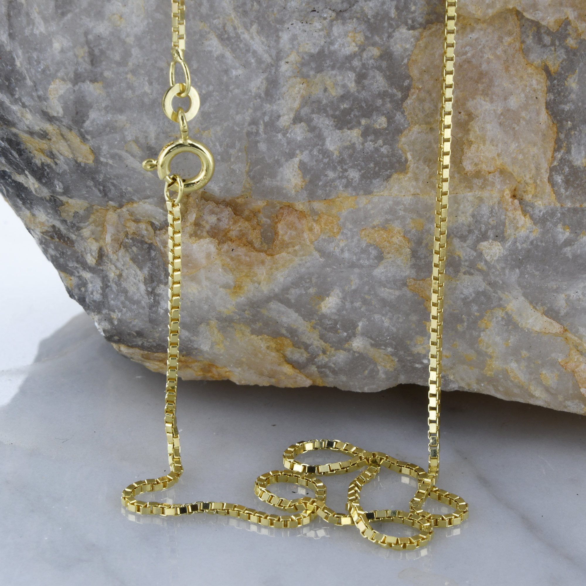 HOPLO Goldkette Goldkette Venezianerkette Länge 70cm - Breite 1,2mm - 333-8 Karat Gold, Made in Germany