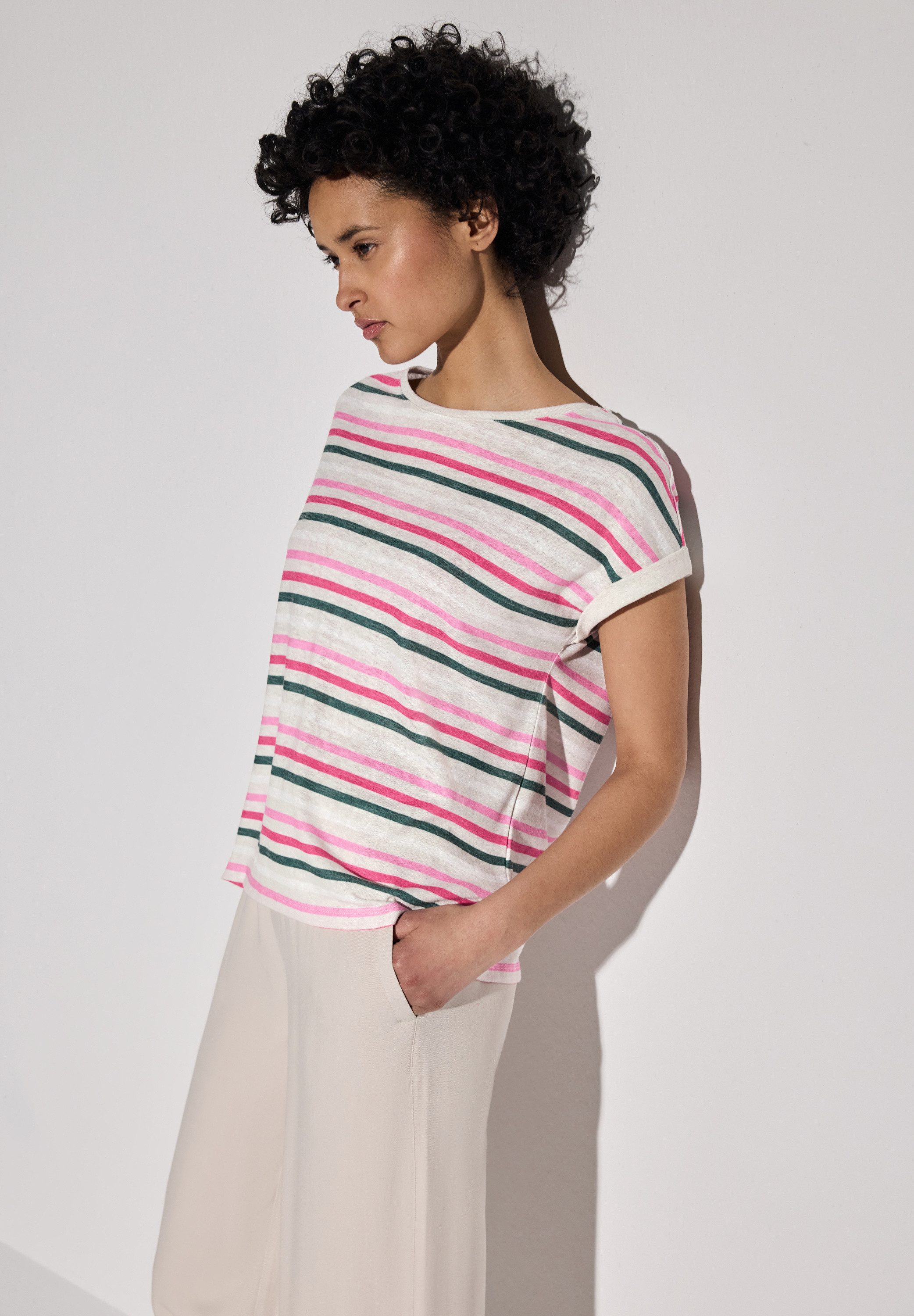 STREET ONE Shirttop mit Streifenmuster