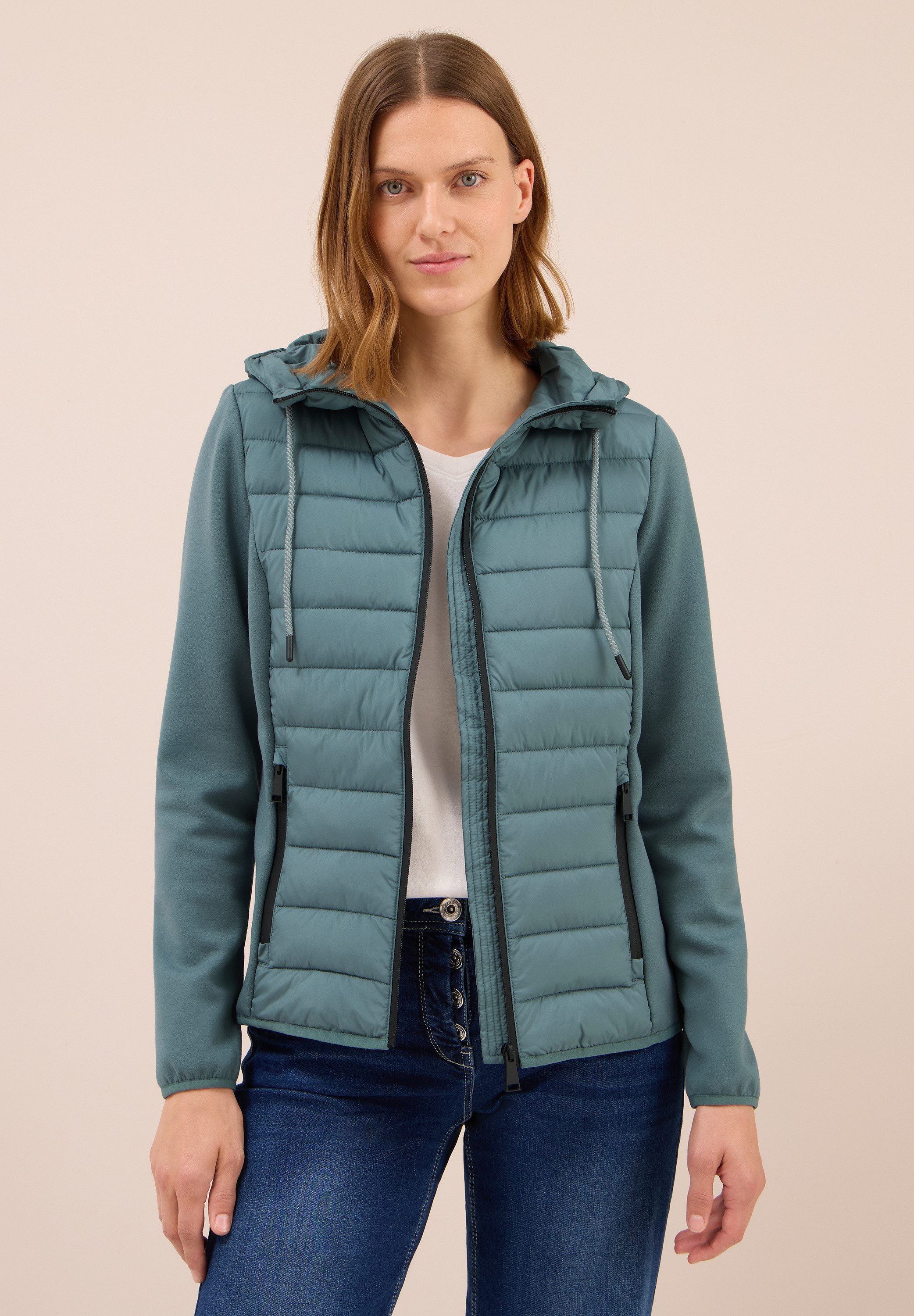 CECIL Steppjacke aus softem Materialmix