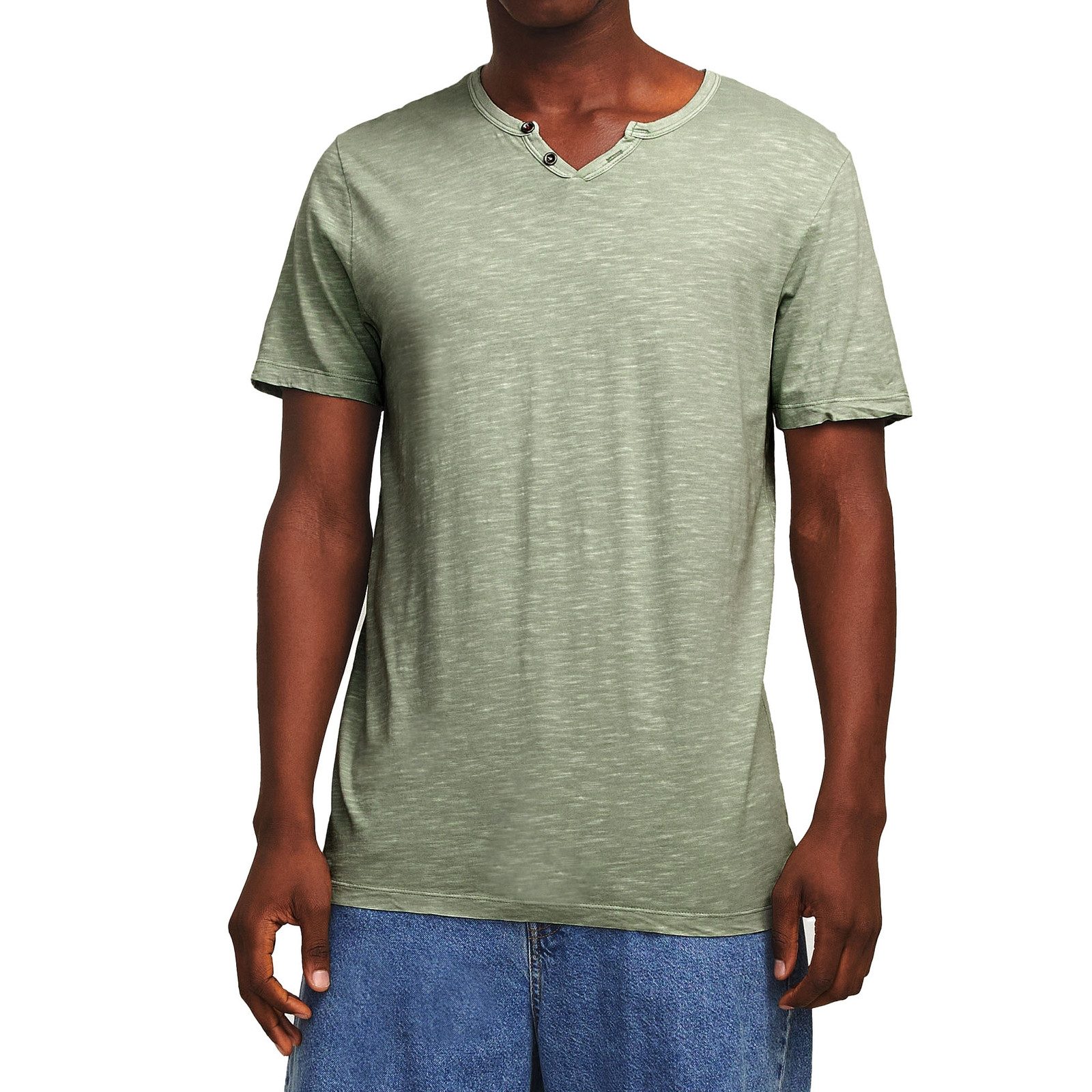 Jack & Jones T-Shirt JJESPLIT Neck günstig online kaufen