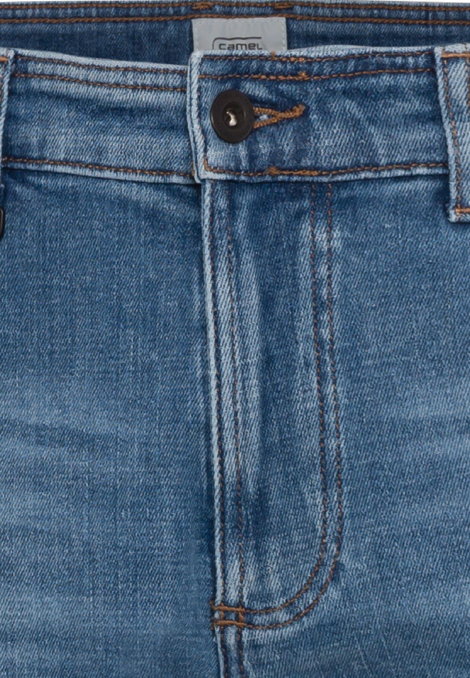 camel active 5-Pocket-Jeans Tapered Fit Destroyed Jeans mit Smartphone Tasche