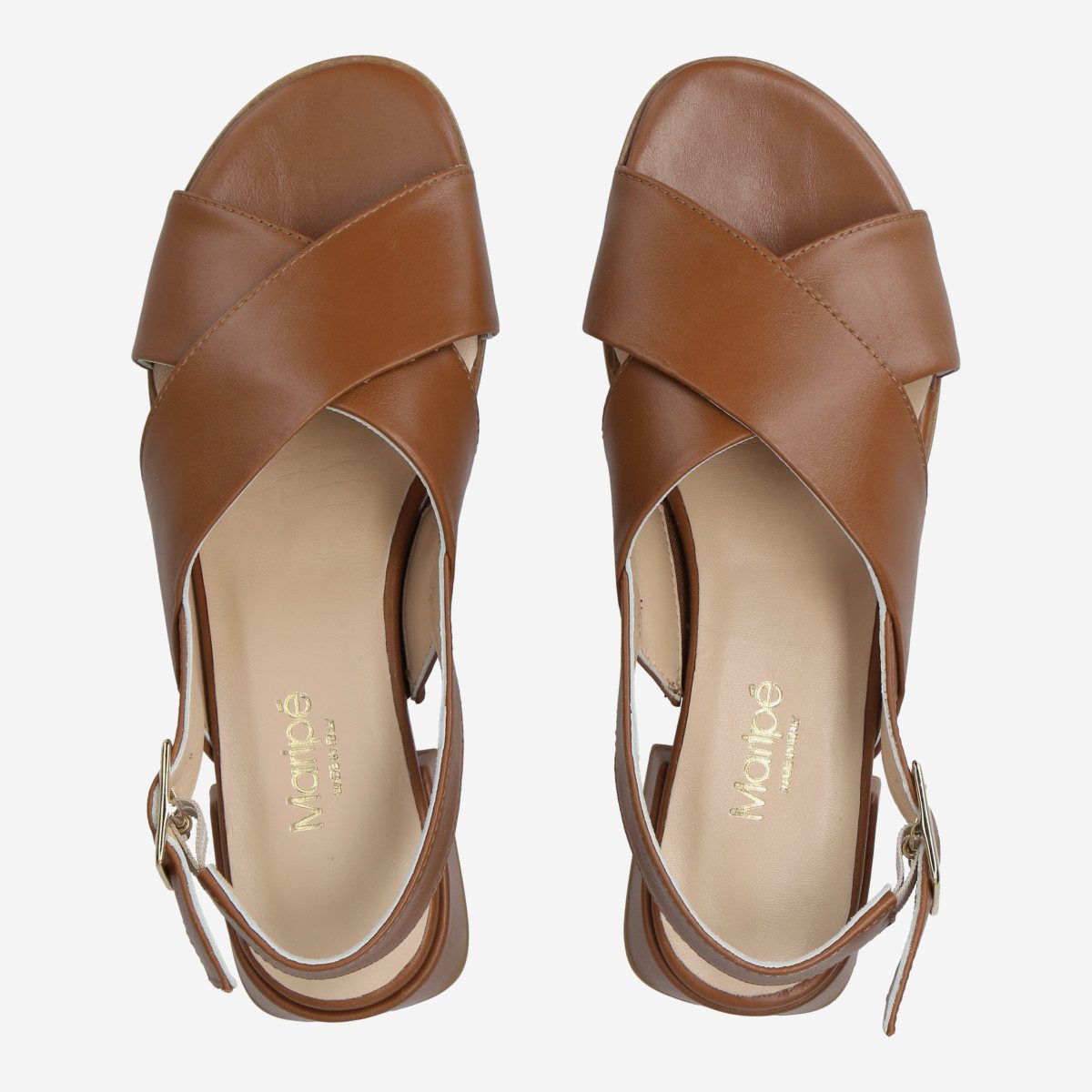 Maripé Maripé ILDA V.2 COGNAC, Sandaletten, Braun, Damen Sandalette