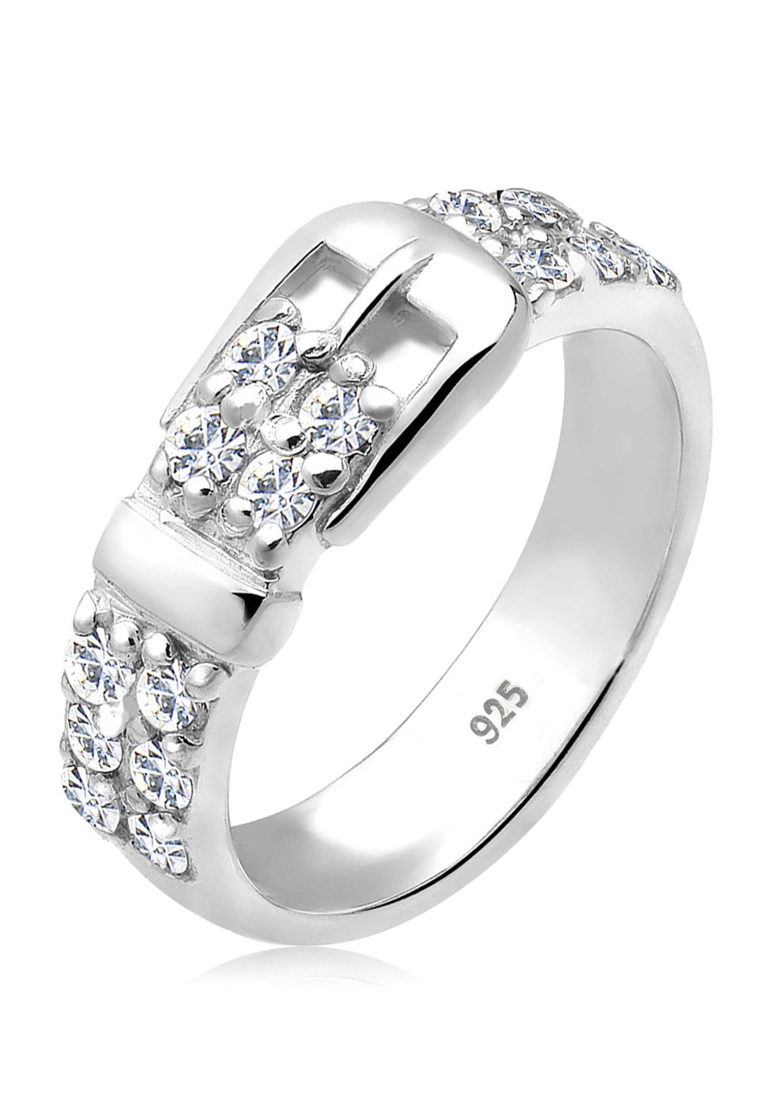 Elli Fingerring Gürtel Kristalle 925 Silber, günstig online kaufen