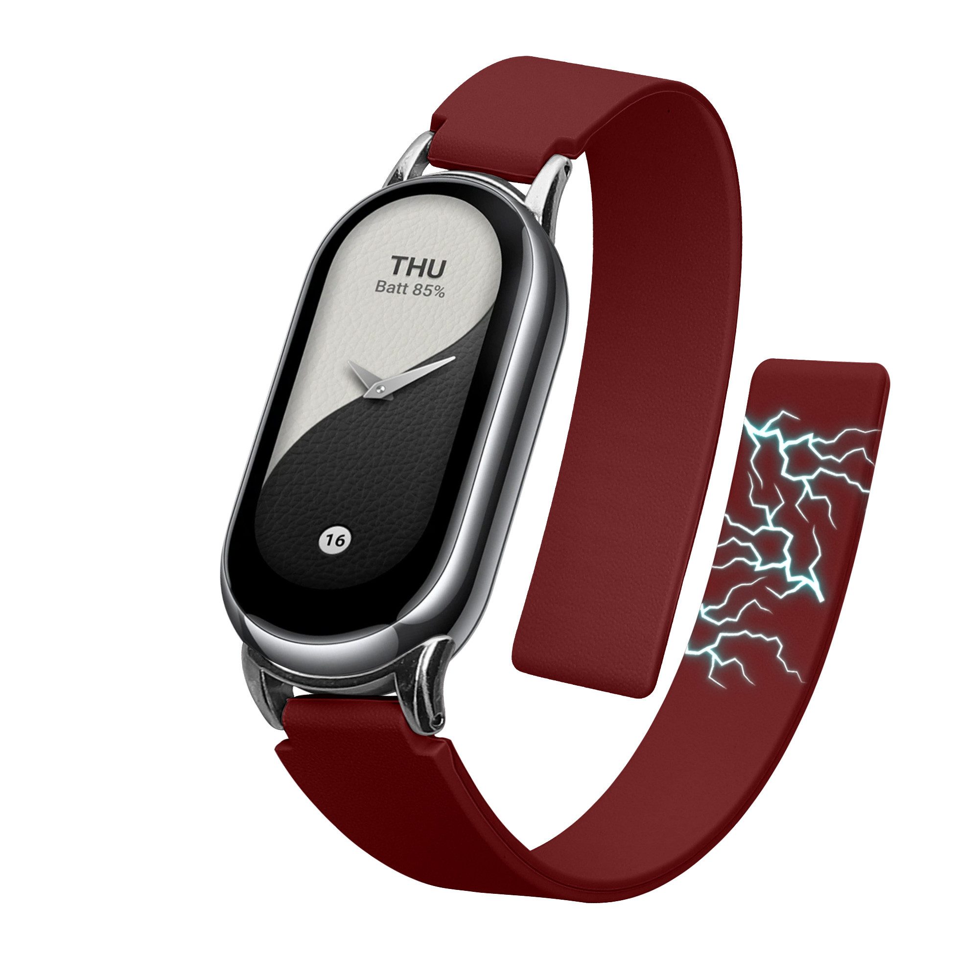 kwmobile Smartwatch-Armband Ersatzarmband für Xiaomi Mi Band 10 / Mi Band 9 / 8 Armband, Fitnesstracker Silikon Band mit Magnetverschluss