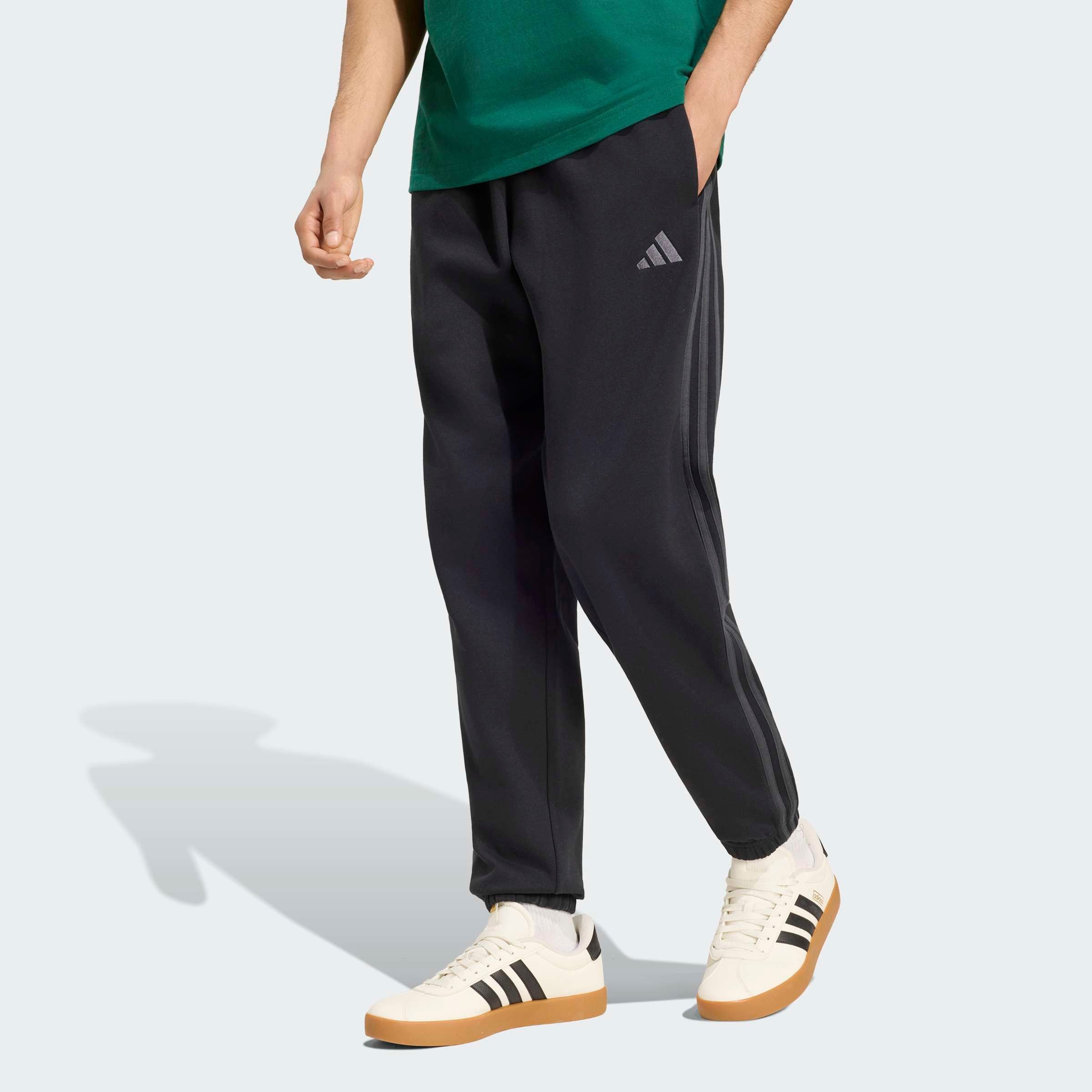 adidas Sportswear Sporthose ESSENTIALS 3-STREIFEN, SCHMAL ZULAUFEND, BÜNDCHEN