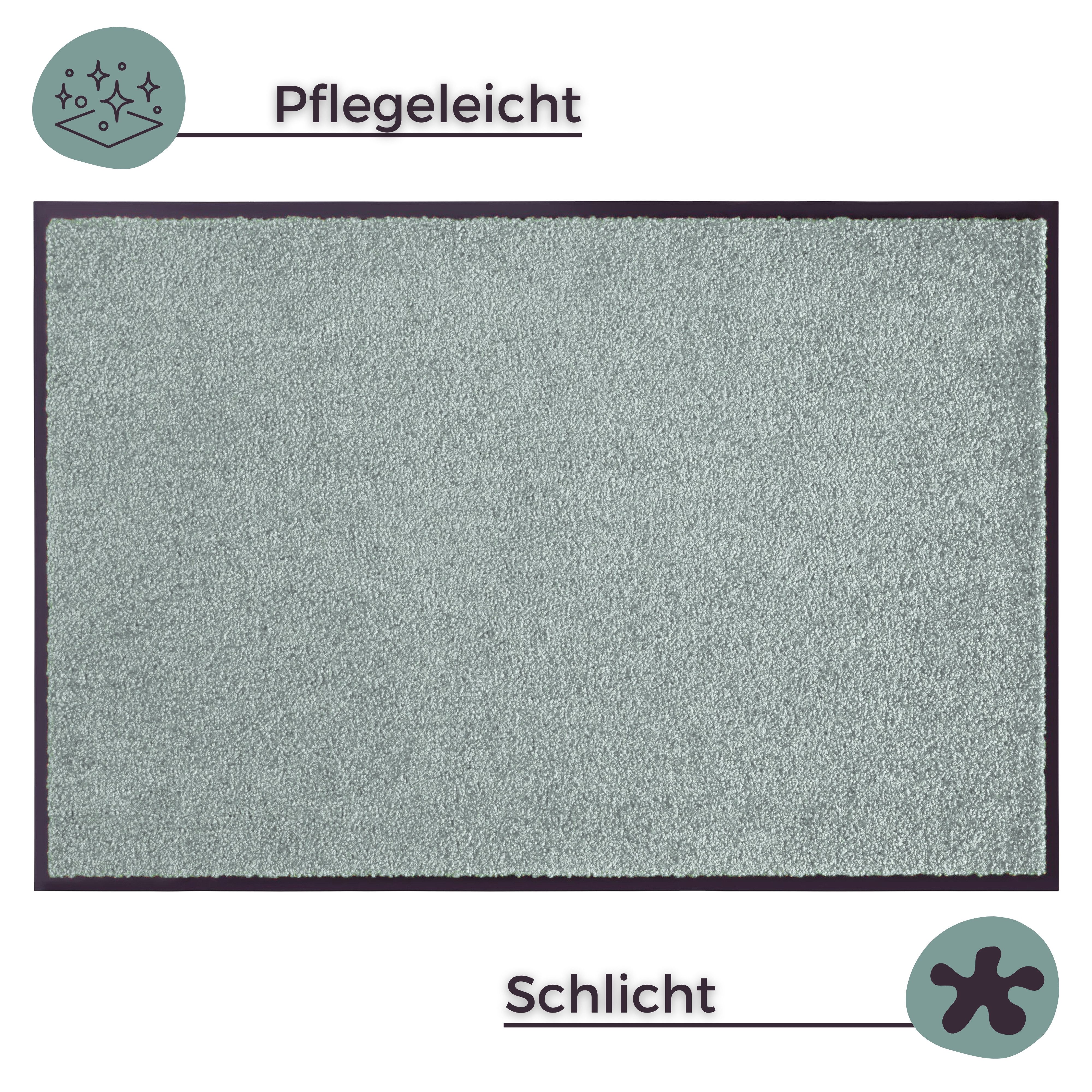 HANSE Home Fußmatte Wash & Clean, rechteckig, Höhe: 7 mm, Schmutzfangmatte, Türmatte, In- und Outdoor, Teppich, Läufer, waschbar