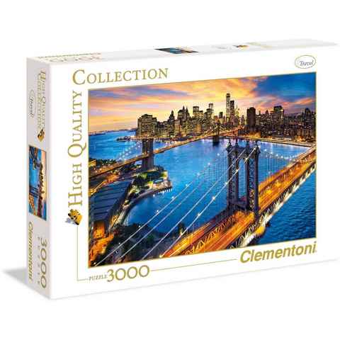 Clementoni® Puzzle High Quality Collection, New York, 3000 Puzzleteile, Made in Europe, FSC® - schützt Wald - weltweit