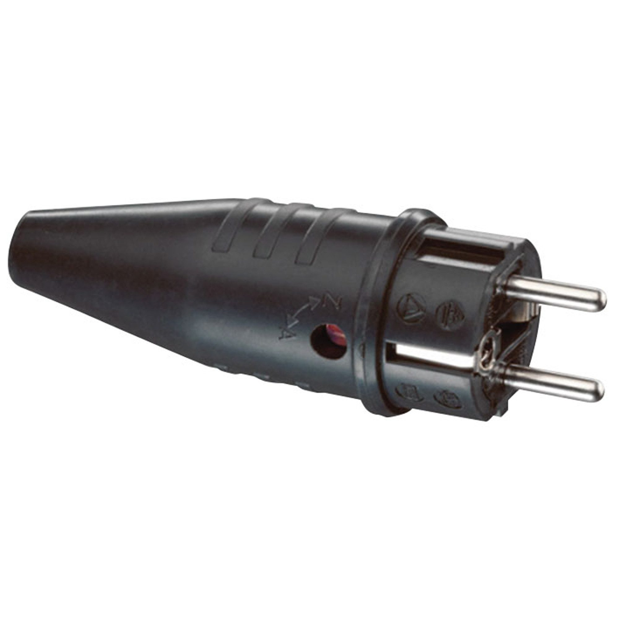 ABL Schuko-Stecker ABL Rubber Schuko Connector Male 240 V - CEE 7/VII