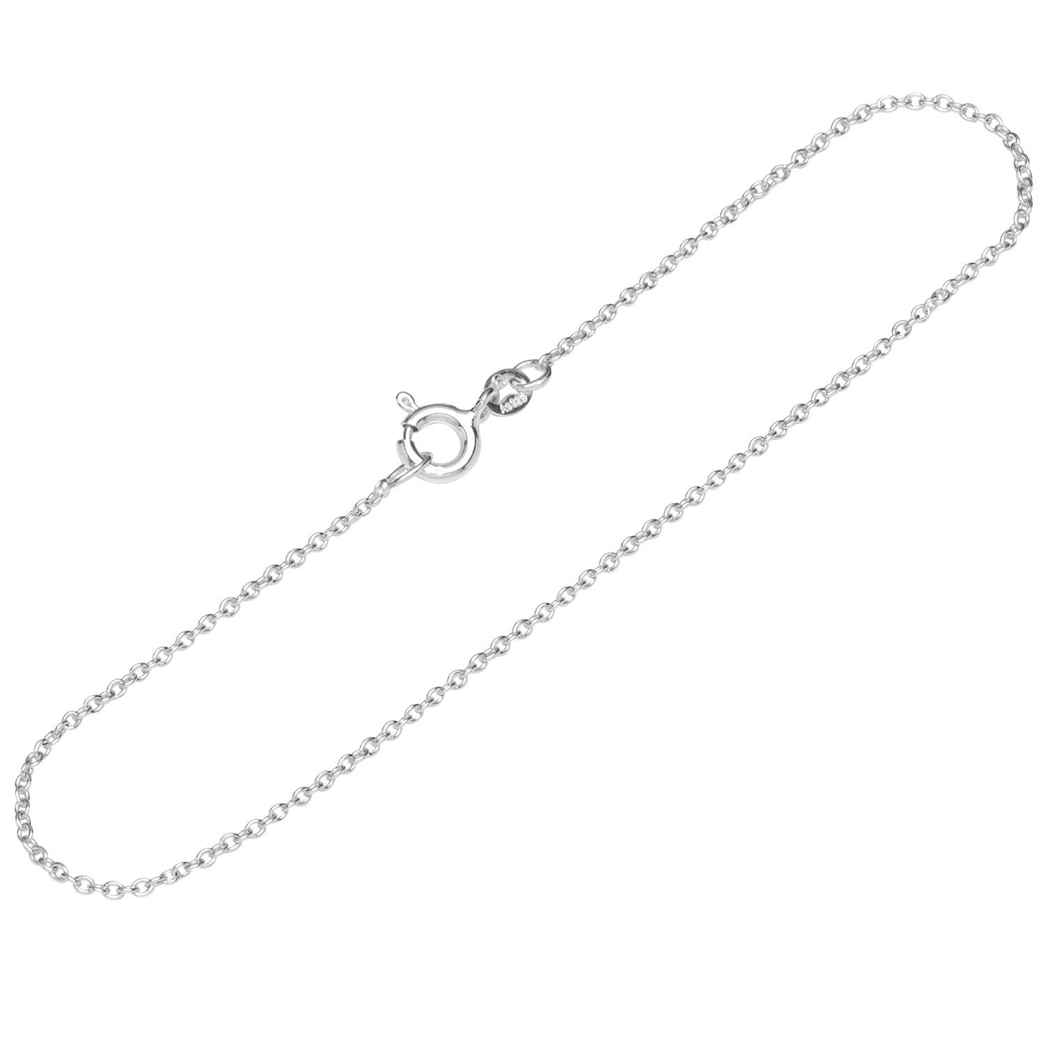 Armband 925 Silber 19cm Weit Ankerkette rund Damen 12528