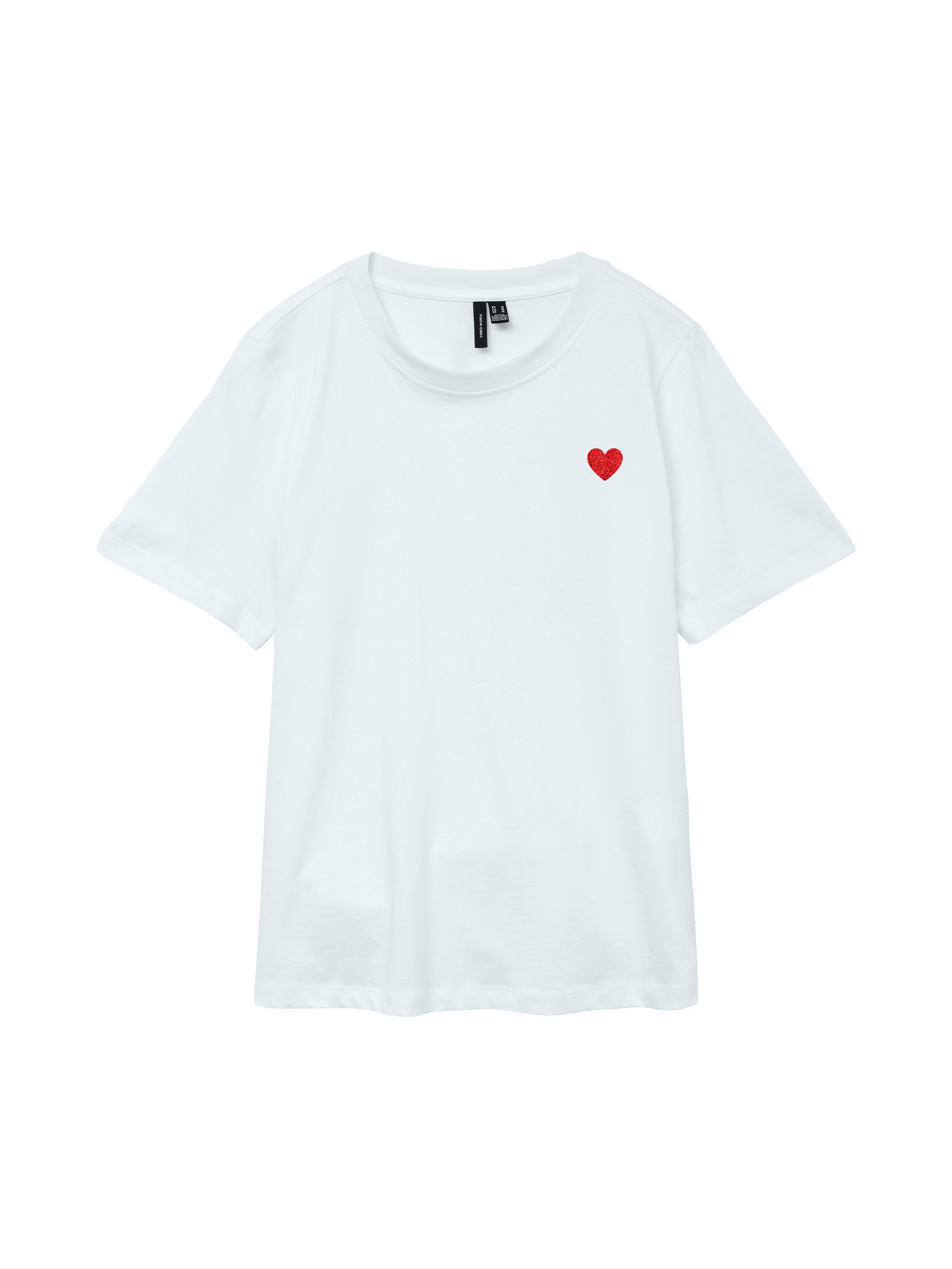 Bright White Detail:Red Heart