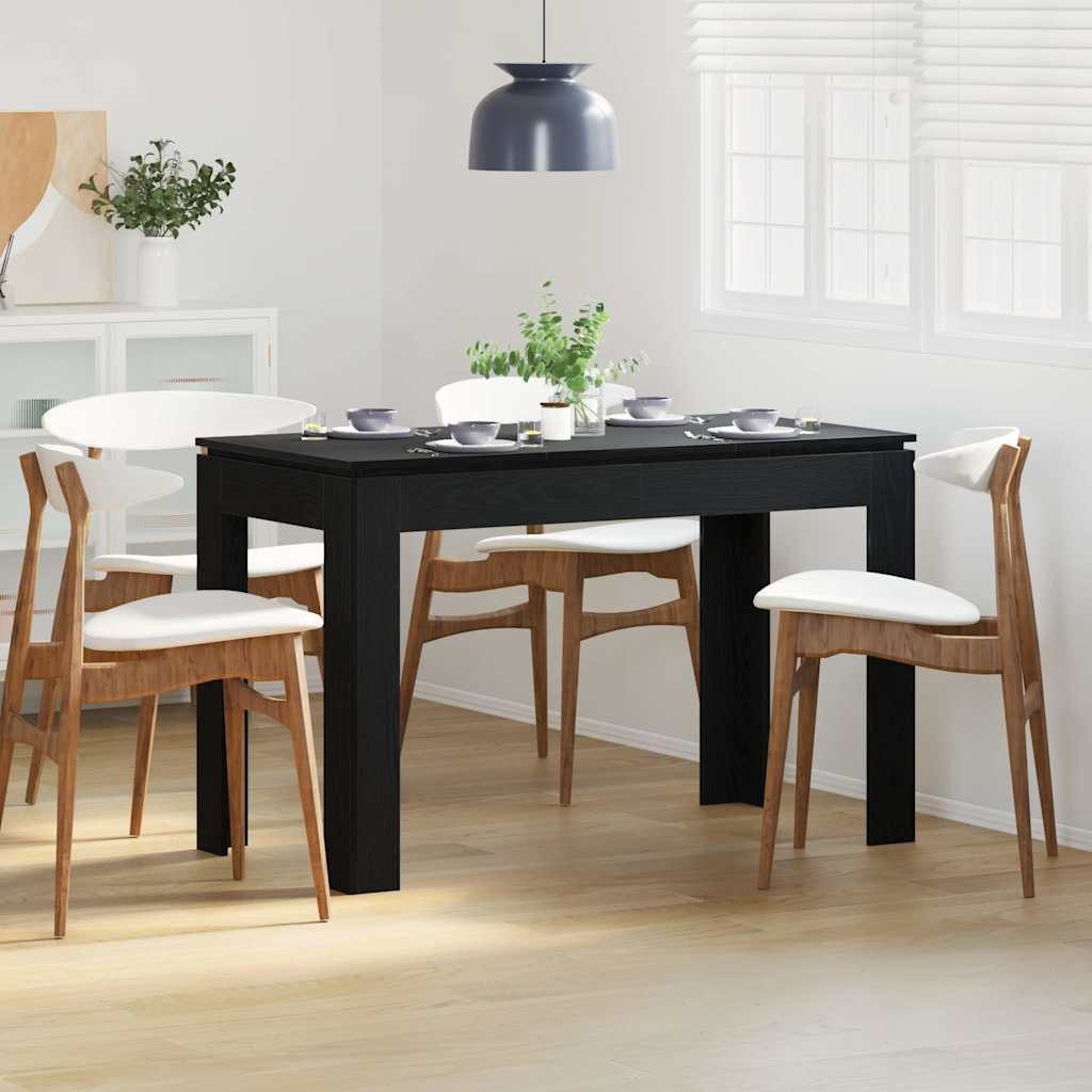 vidaXL Esstisch Esstisch Schwarze Eiche 120x60x76 cm Holzwerkstoff (1-St)
