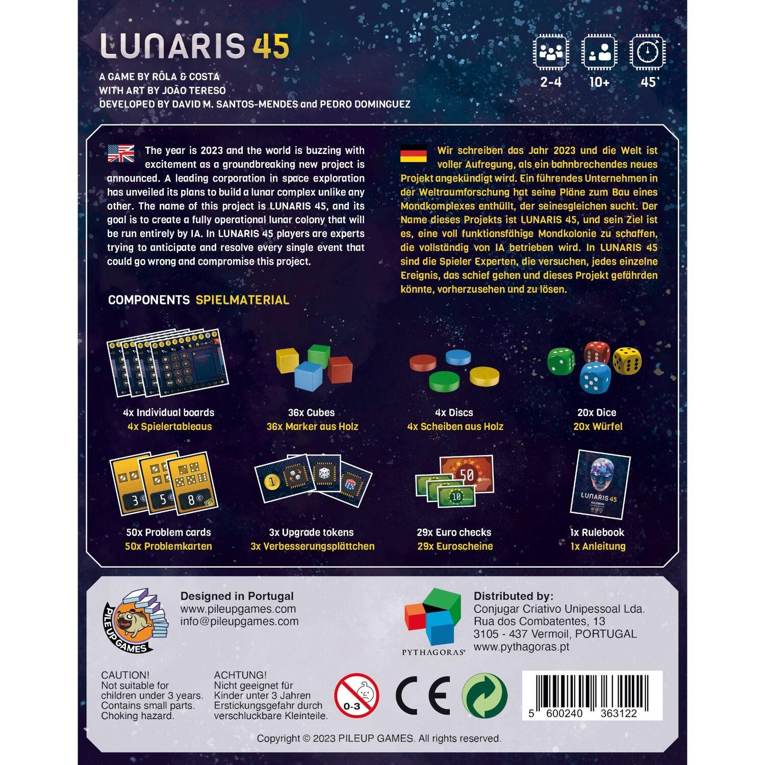 PYTHAGORAS Spiel Lunaris 45, Lunaris 45