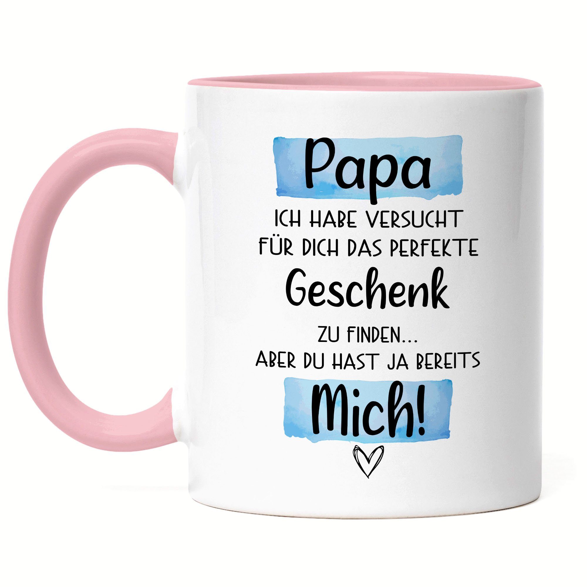 Hey!Print Tasse Papa Geschenk Tasse Mit Spruch Vatertag Geschenkidee Humor Sarkasmus Vater Papi Rosa