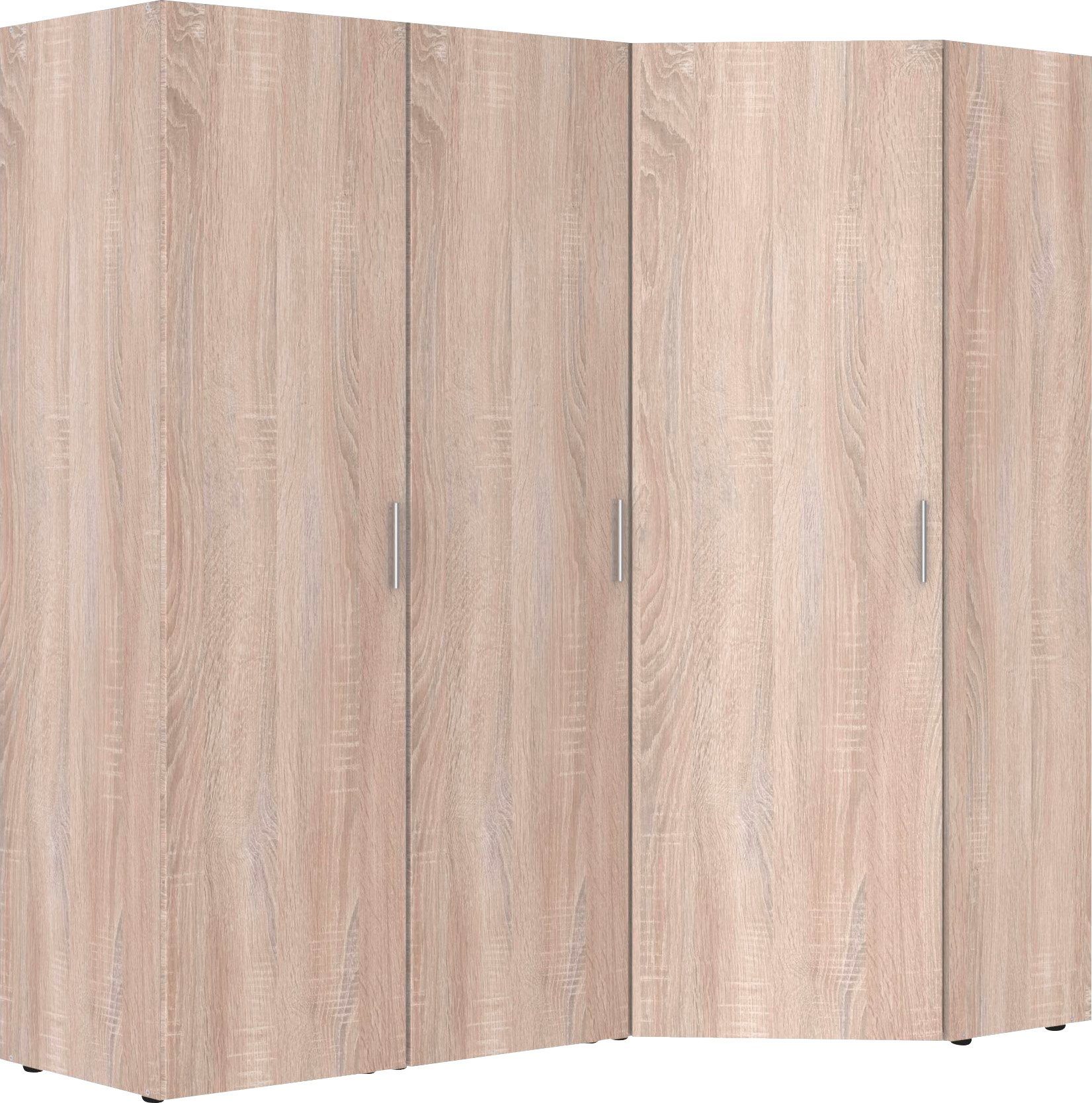 Schränke 50cm Sägerau breit) Mehrzweckschrank Schranksystem 3tlg: | Nachbildung Eckschrank+ und Sägerau 40cm (Spar-Set, 2 Münster Wimex Nachbildung Eiche Eiche