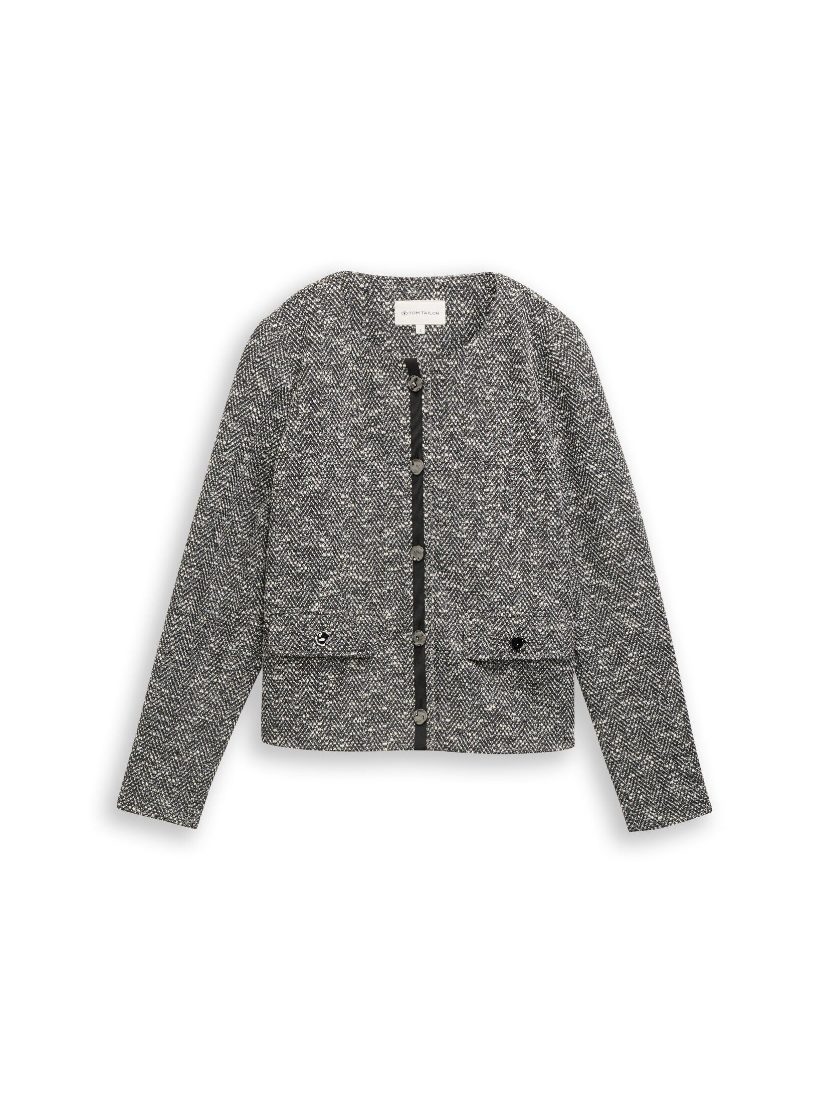 TOM TAILOR Jackenblazer Blazer Regular Fit Bouclé Jacke