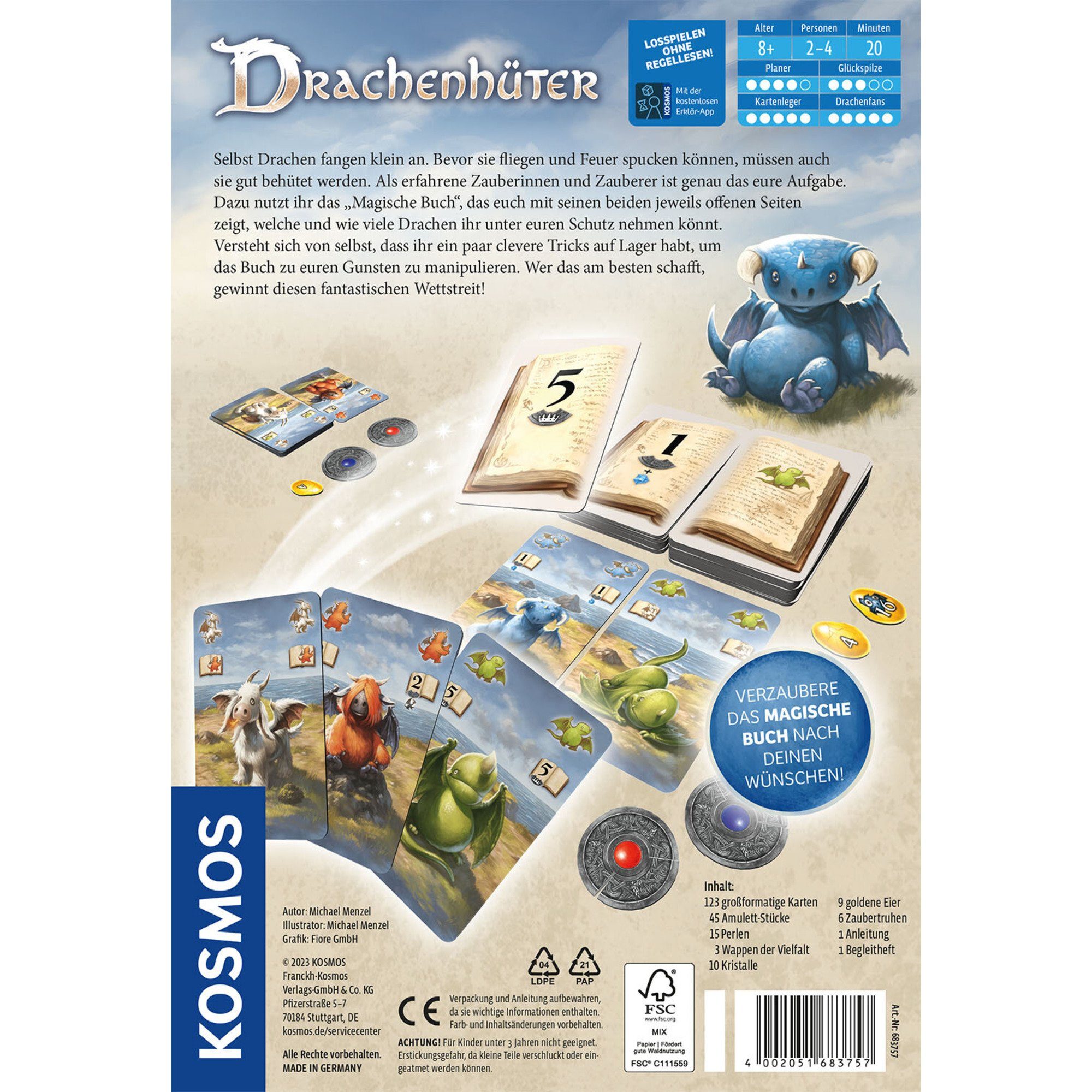 Kosmos Spiel Kosmos Drachenhüter, Kartenspiel