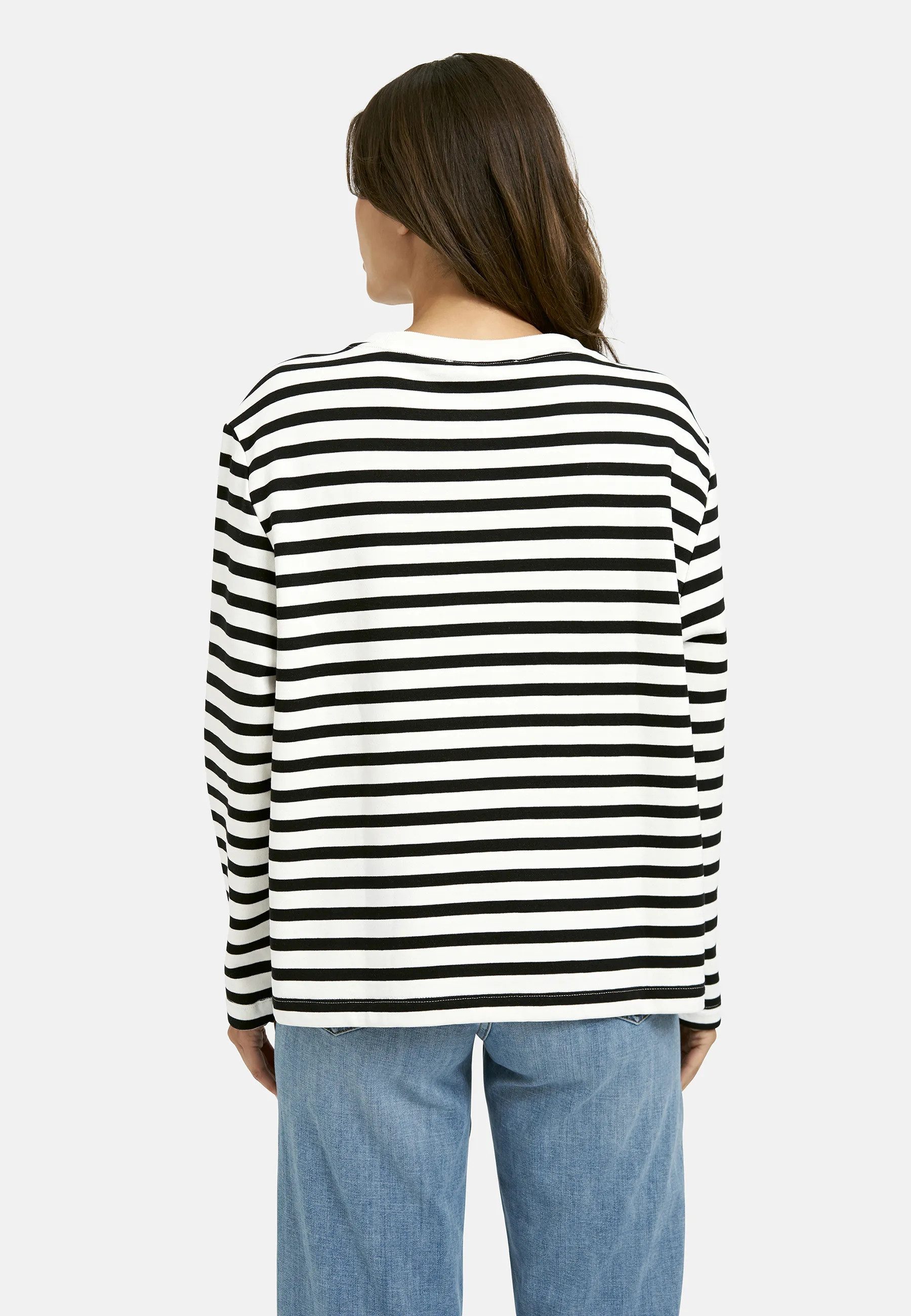 Smith & Soul Sweatshirt mit Label-Aufnäher, Rundhals