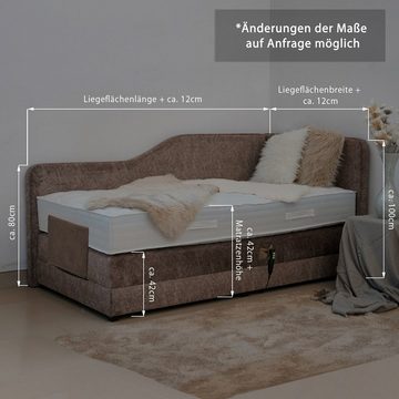 PAARA Boxspringbett Box Alexandria elektrisch verstellbar mit Motor alles, mit einzigartigem Belüftungssystem