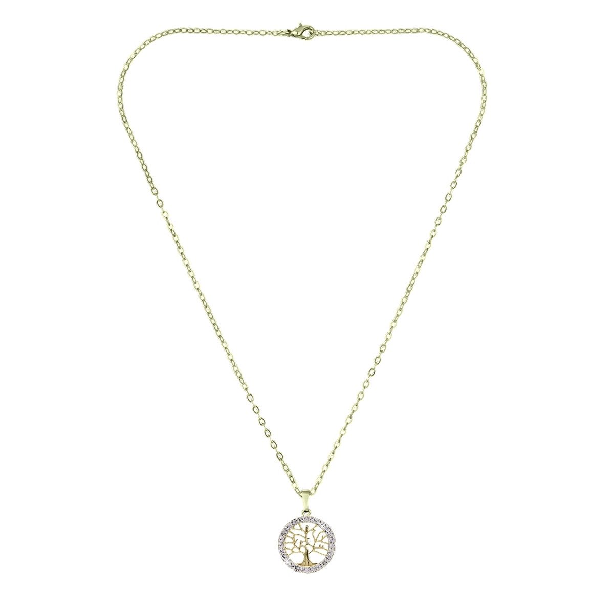 KRISTALL BOUTIQUE Charm-Kette Tree of life (2-tlg), mit Swarovski Kristallen