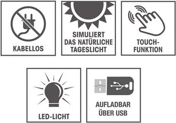 EASYmaxx LED Stehlampe LED-Standleuchte Daylight - 360°-drehbarer Lampenk, LED fest integriert, Tageslichtweiß